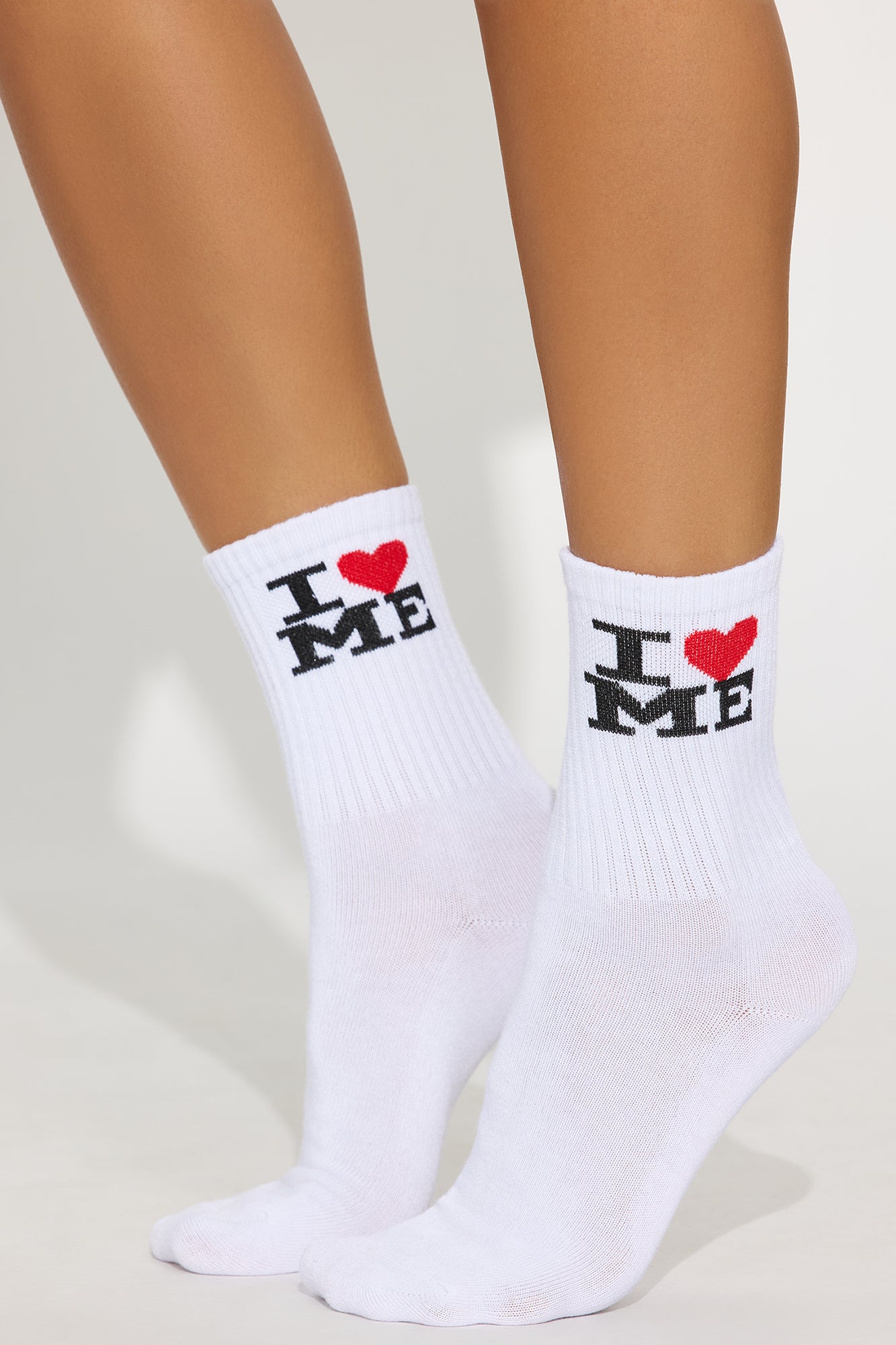 I Love Myself Socks - White/combo