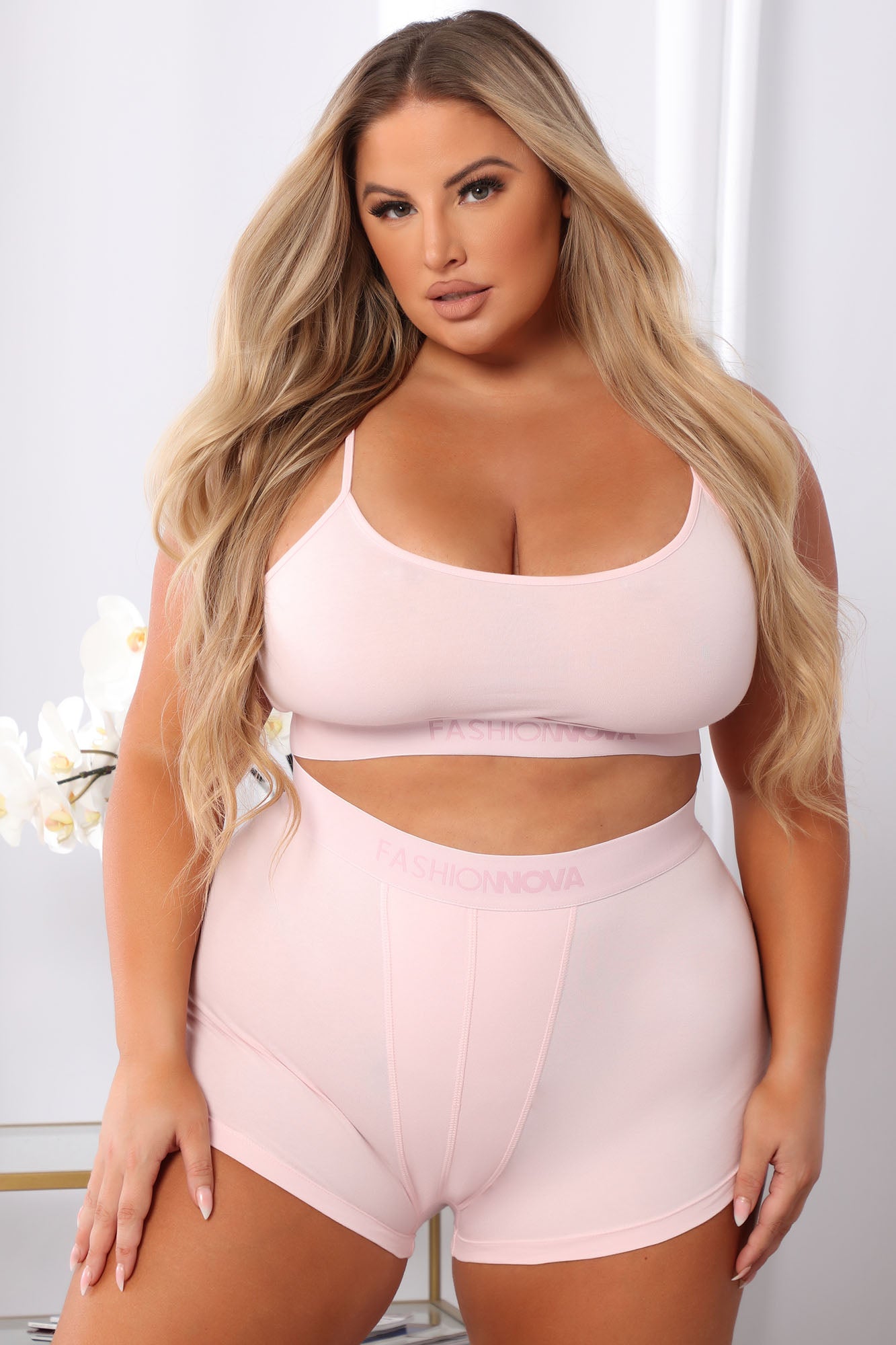 FN Mood Cami And Boxer Set - Blush