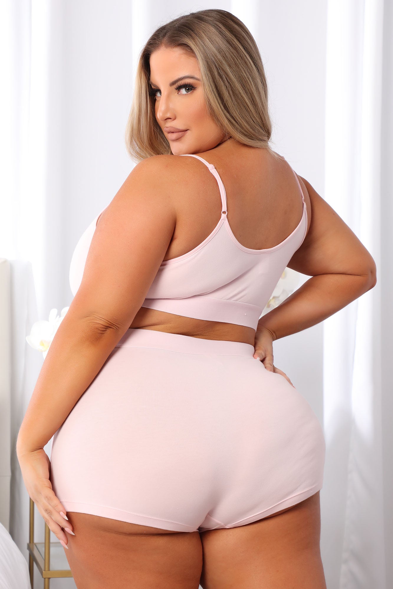 FN Mood Cami And Boxer Set - Blush