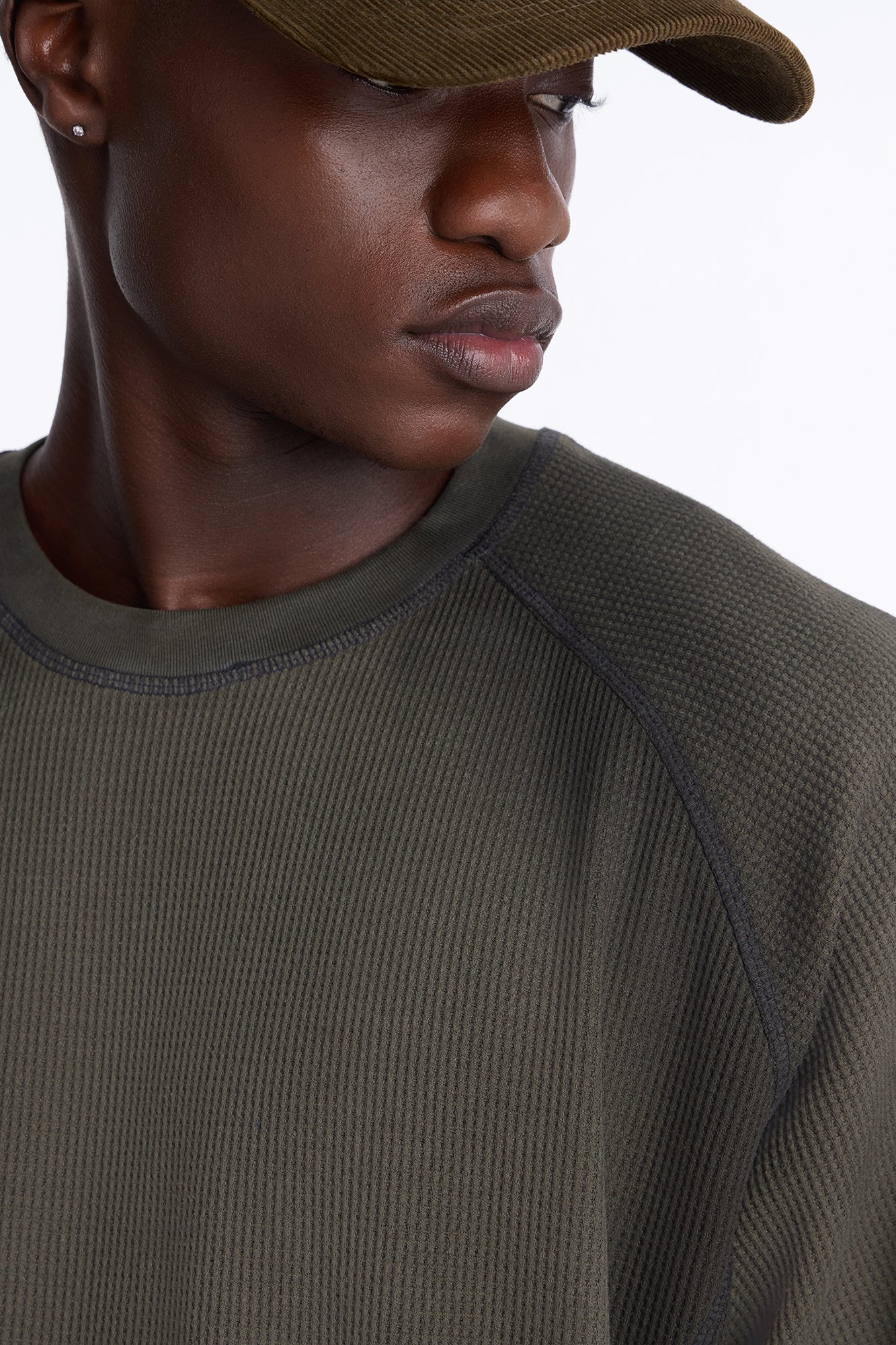 Static Edge Distressed Graphic Tee - Sage