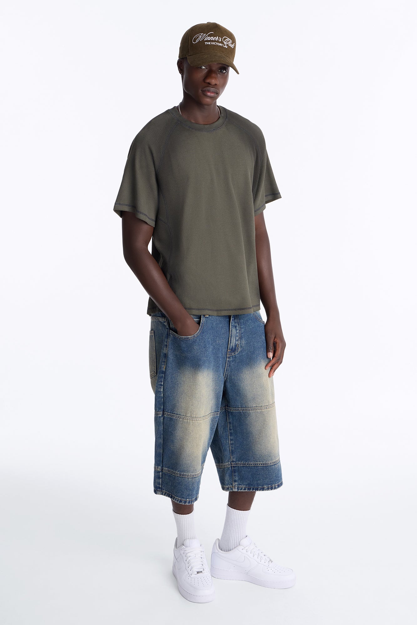 All Day Denim Baggy Denim Short - Medium Wash