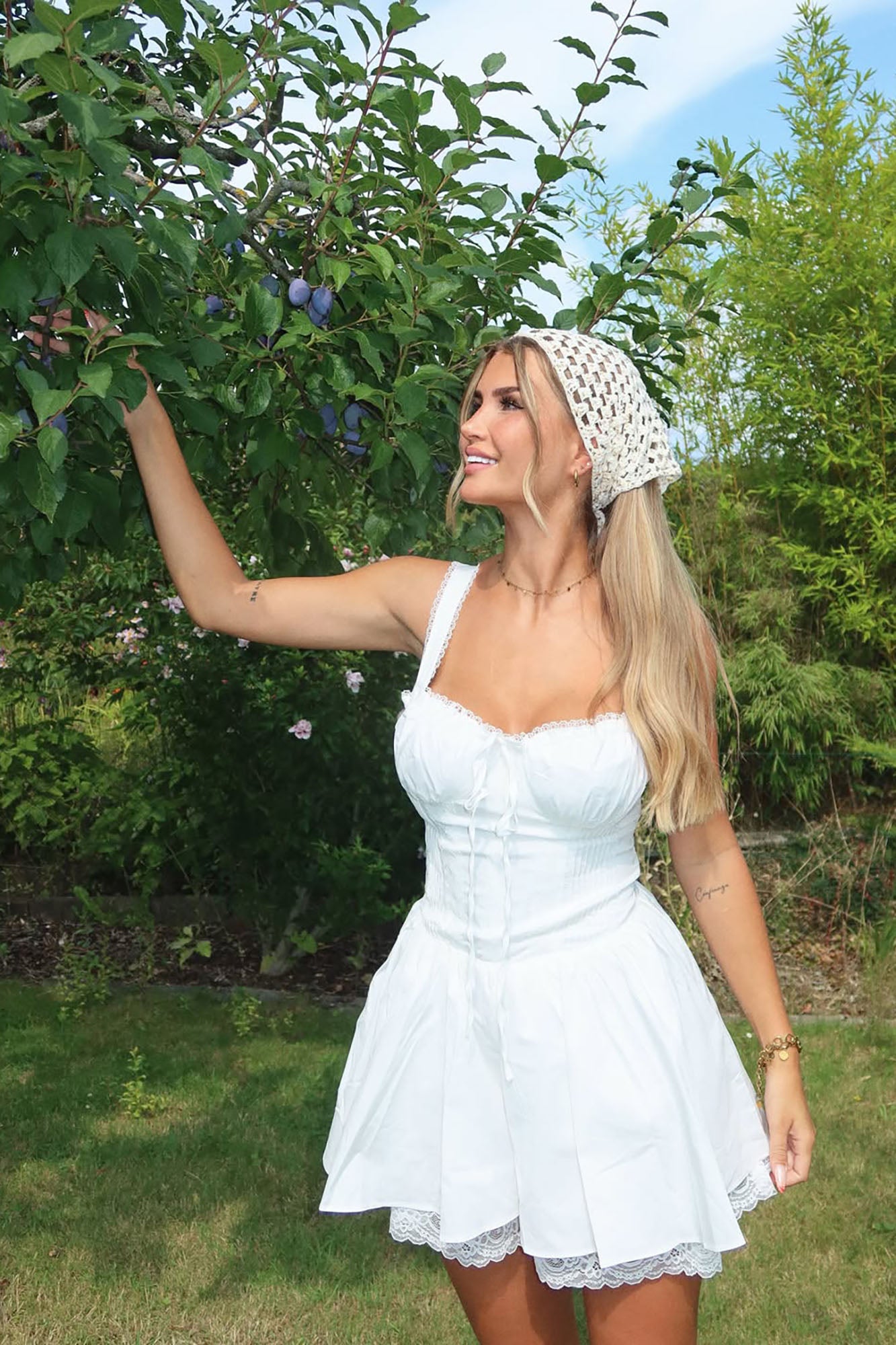 Mermaid Living Head Wrap - Ivory/combo