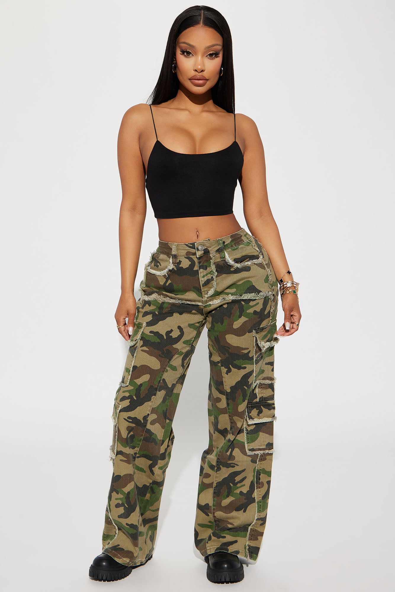 Kiki Super Cropped Top - Black