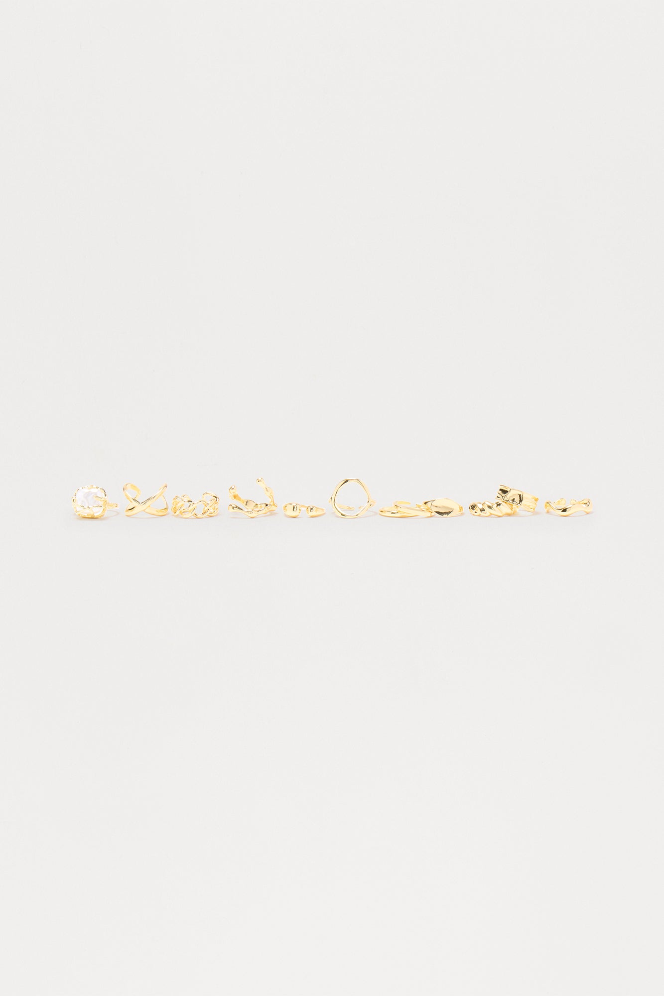 Take My Power 12 Piece Ring Set - Gold