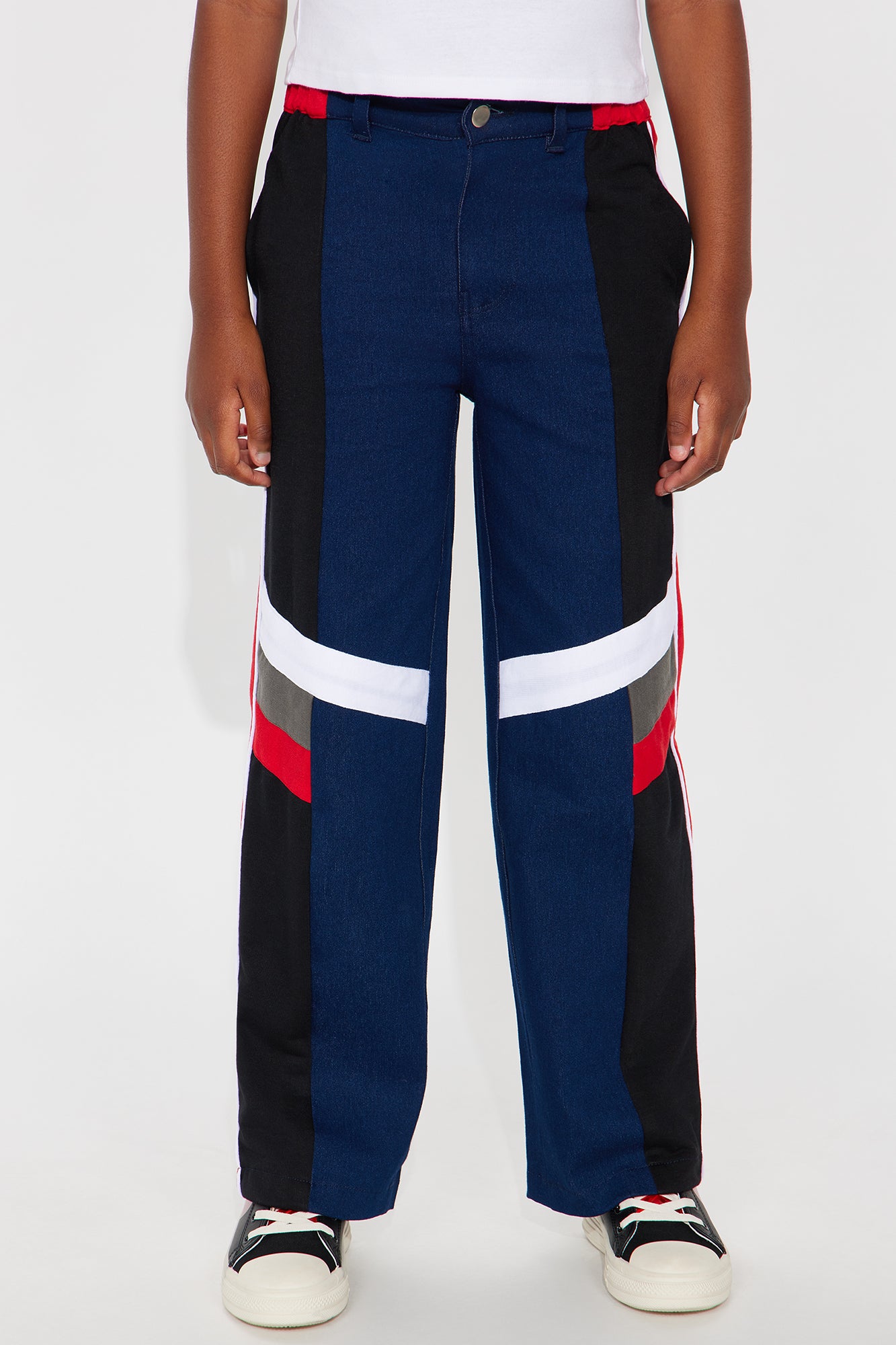 Mini Playing It Cool Contrast Jeans - Dark Wash