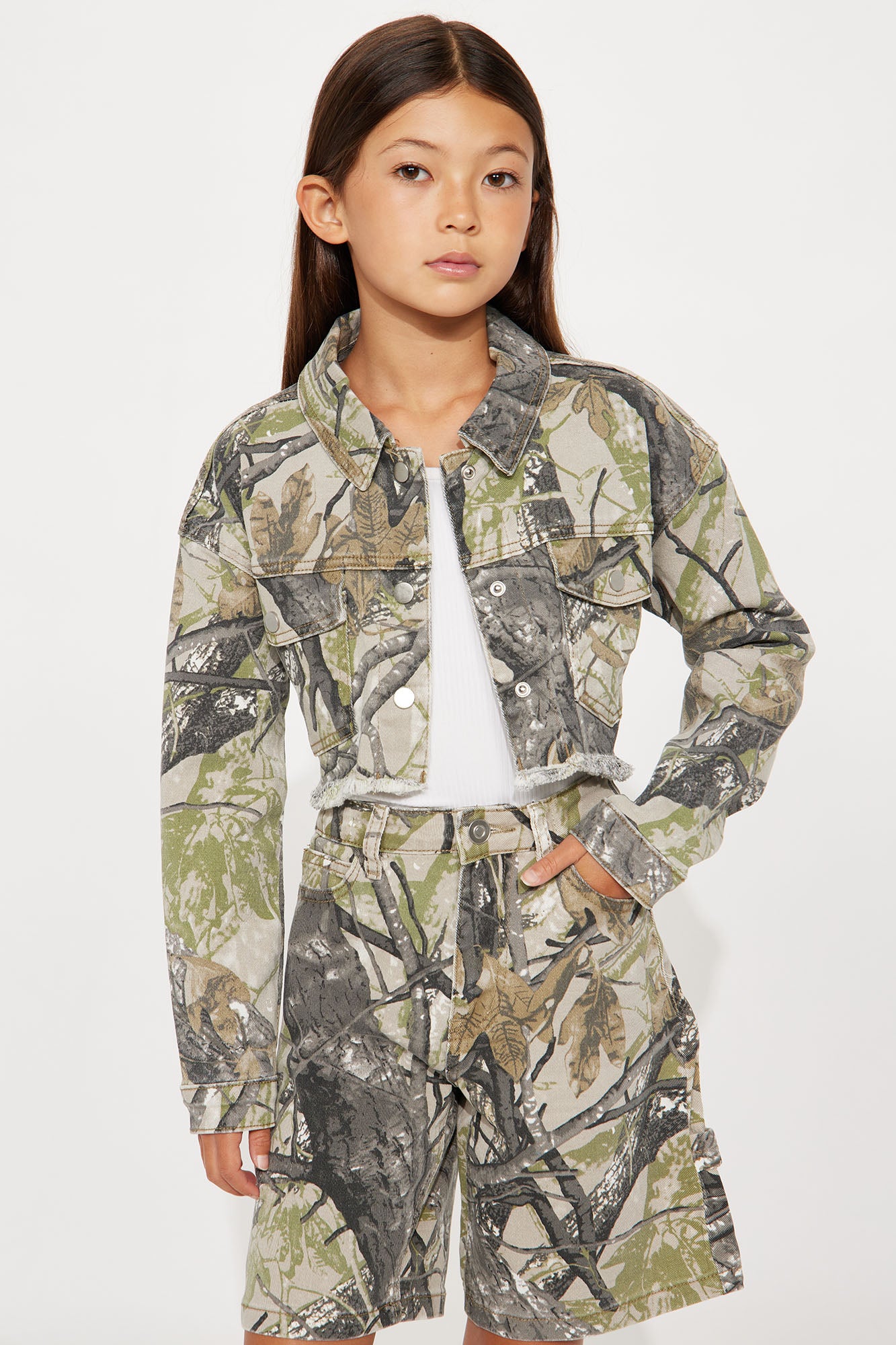Mini Sneak Attack Camo Shacket - Camouflage