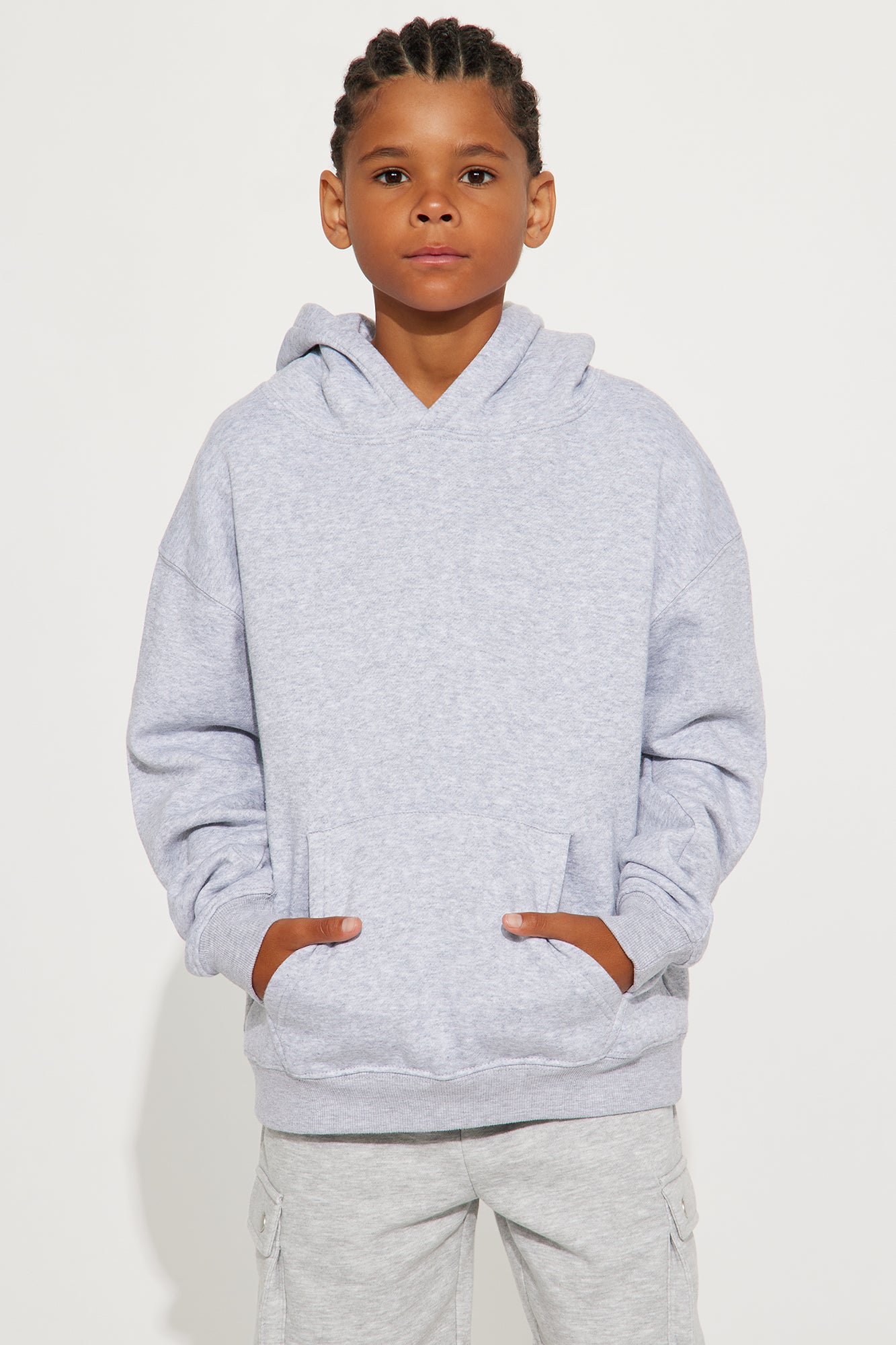 Mini Tyson Oversized Hoodie II - Heather Grey