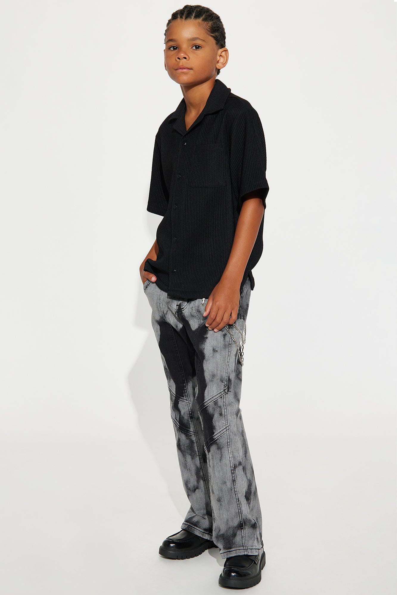 Mini Lost In It Flare Jeans - Black/combo
