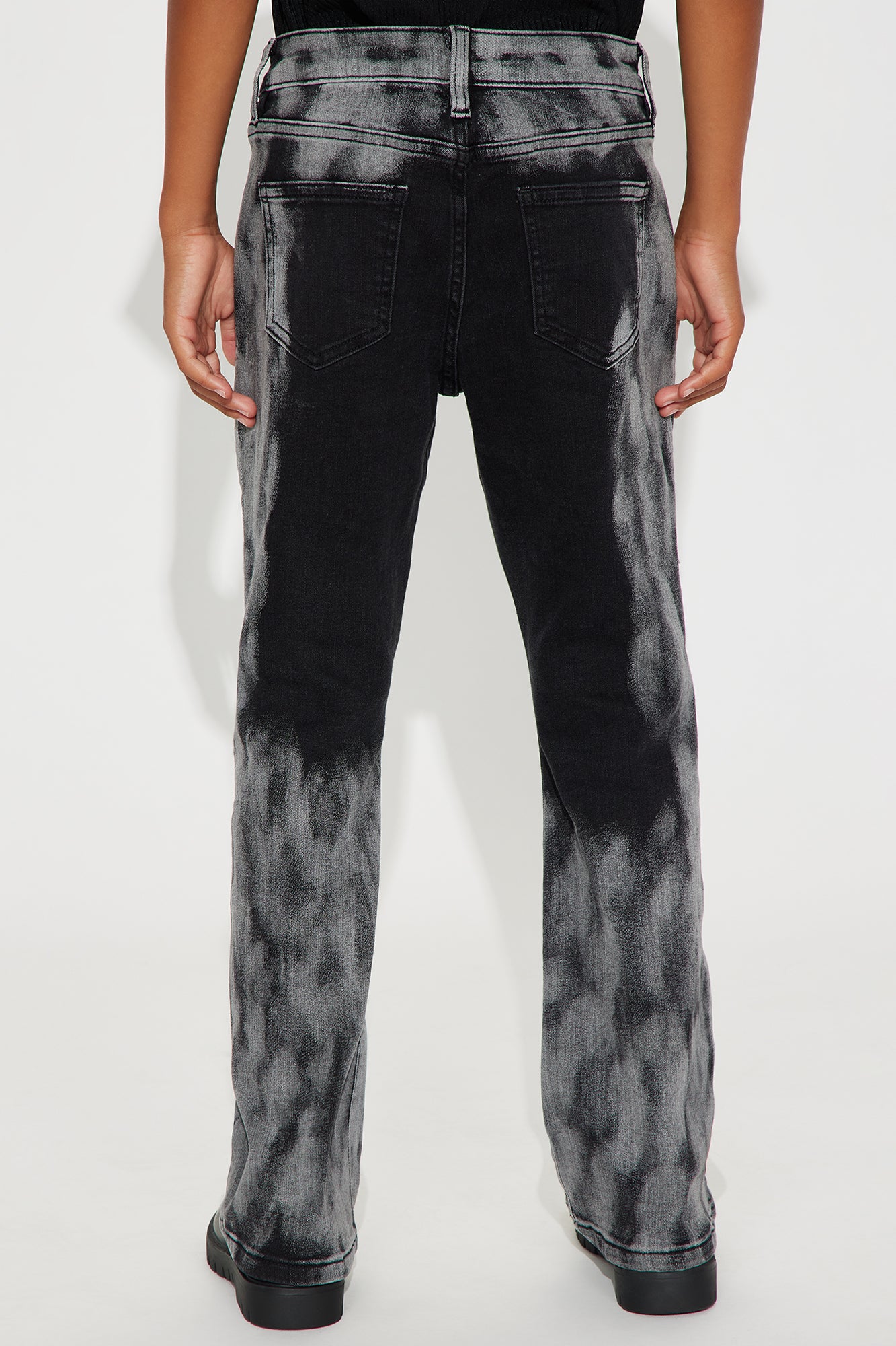 Mini Lost In It Flare Jeans - Black/combo