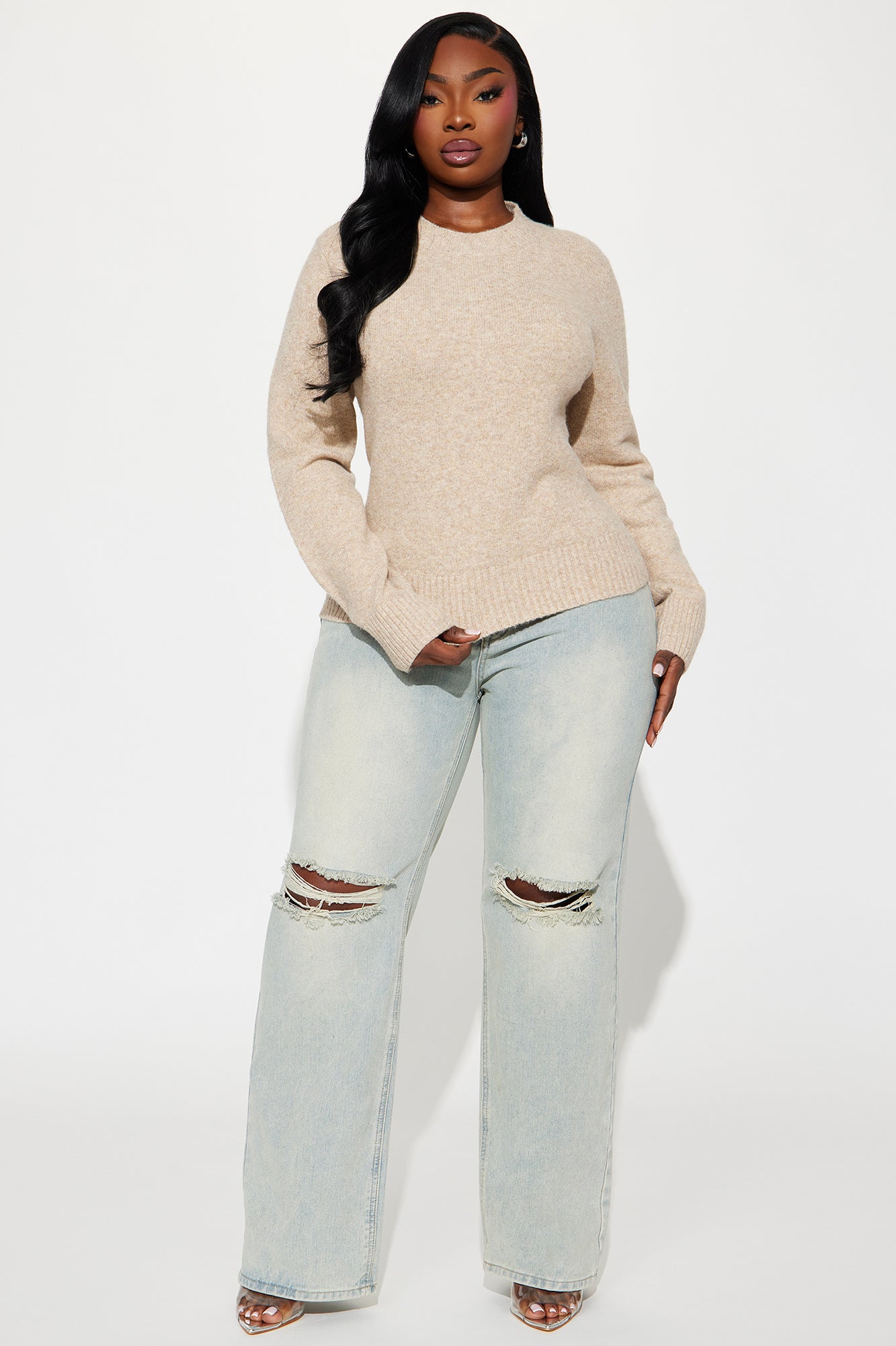 Fresh Air Sweater - Taupe