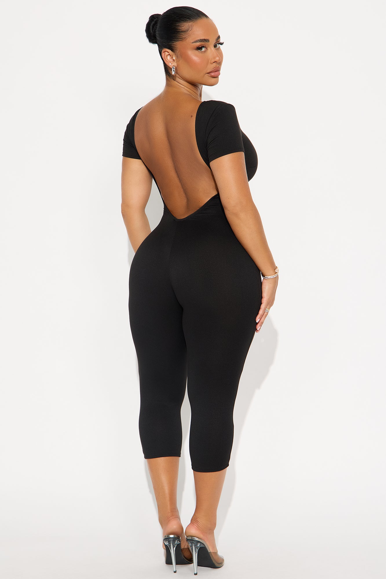Solid Instincts Capri Jumpsuit - Black