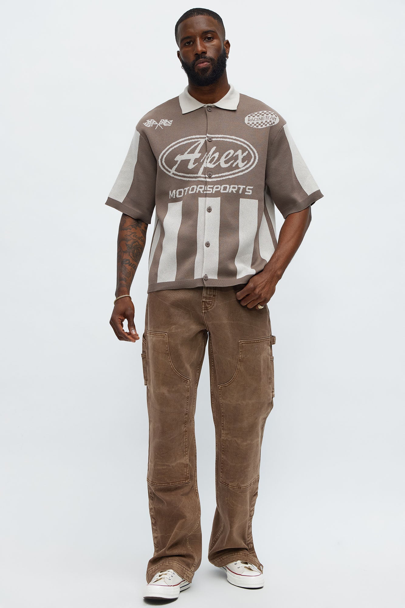 Indestructible Slim Flare Carpenter Pants - Chocolate