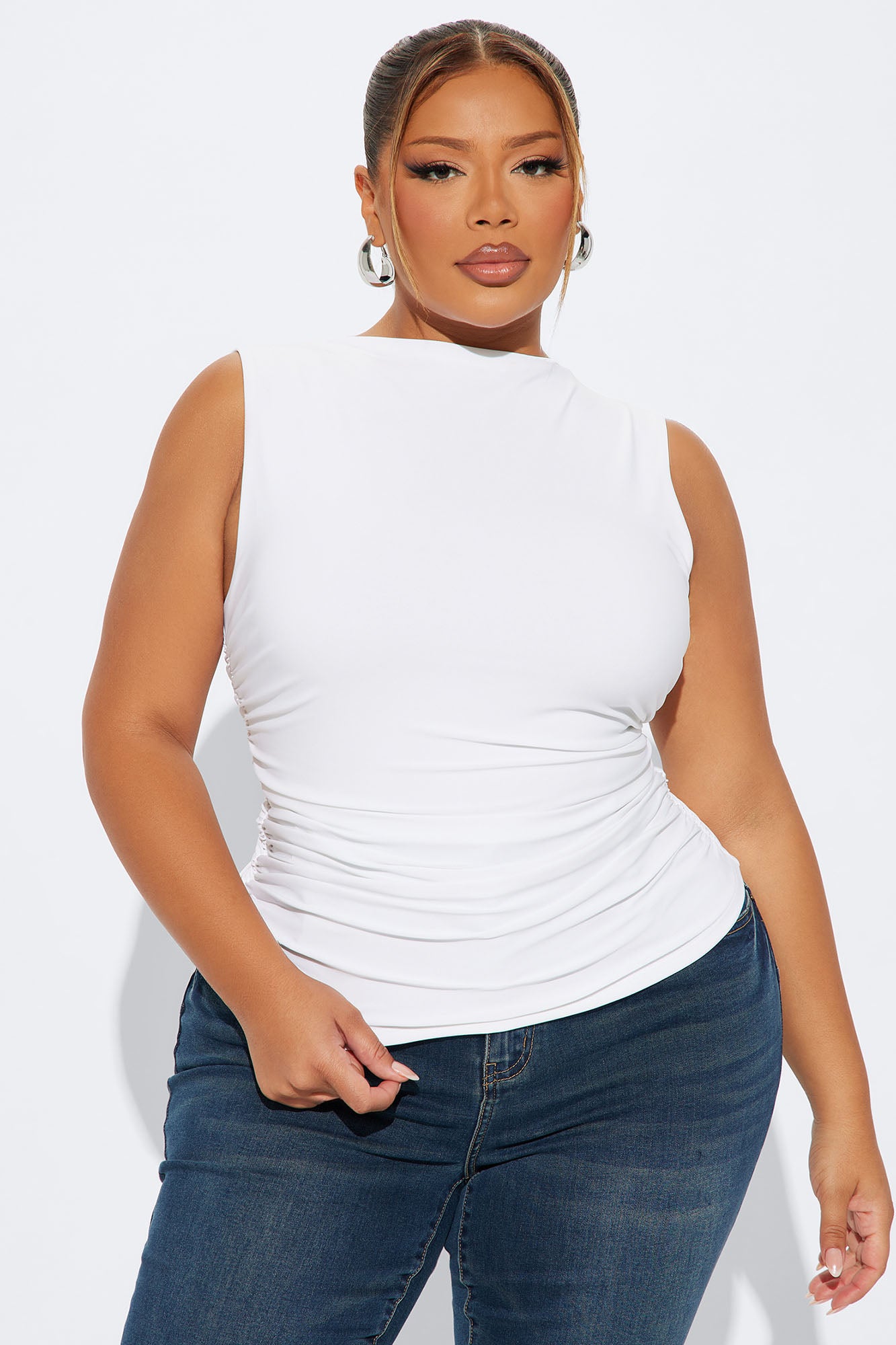 Demy Double Lined Top - White