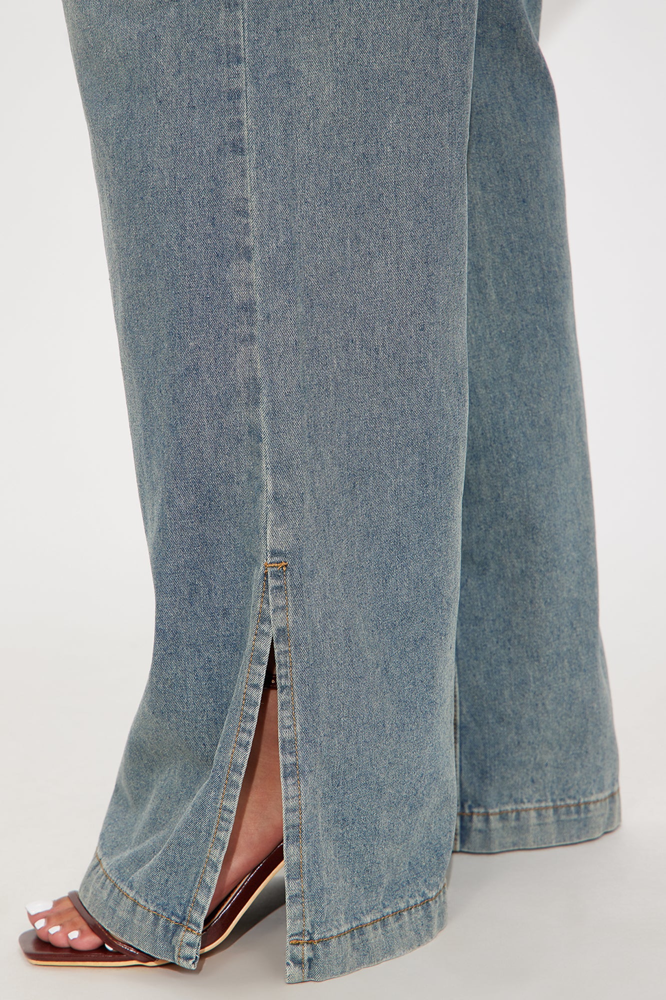 Diana Medium Washed Denim Jumpsuit - Medium Wash