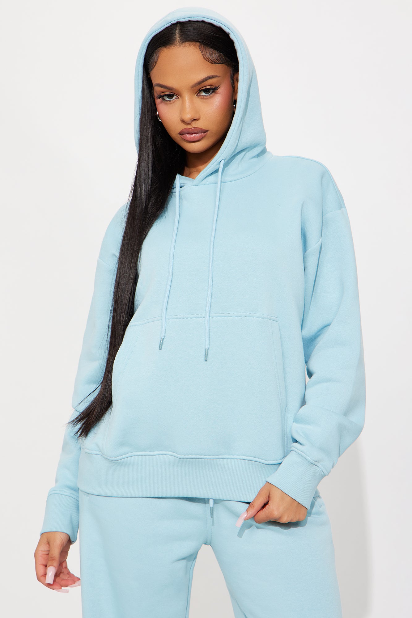 Stole My Ex Boyfriend's Oversized Hoodie - Light Blue