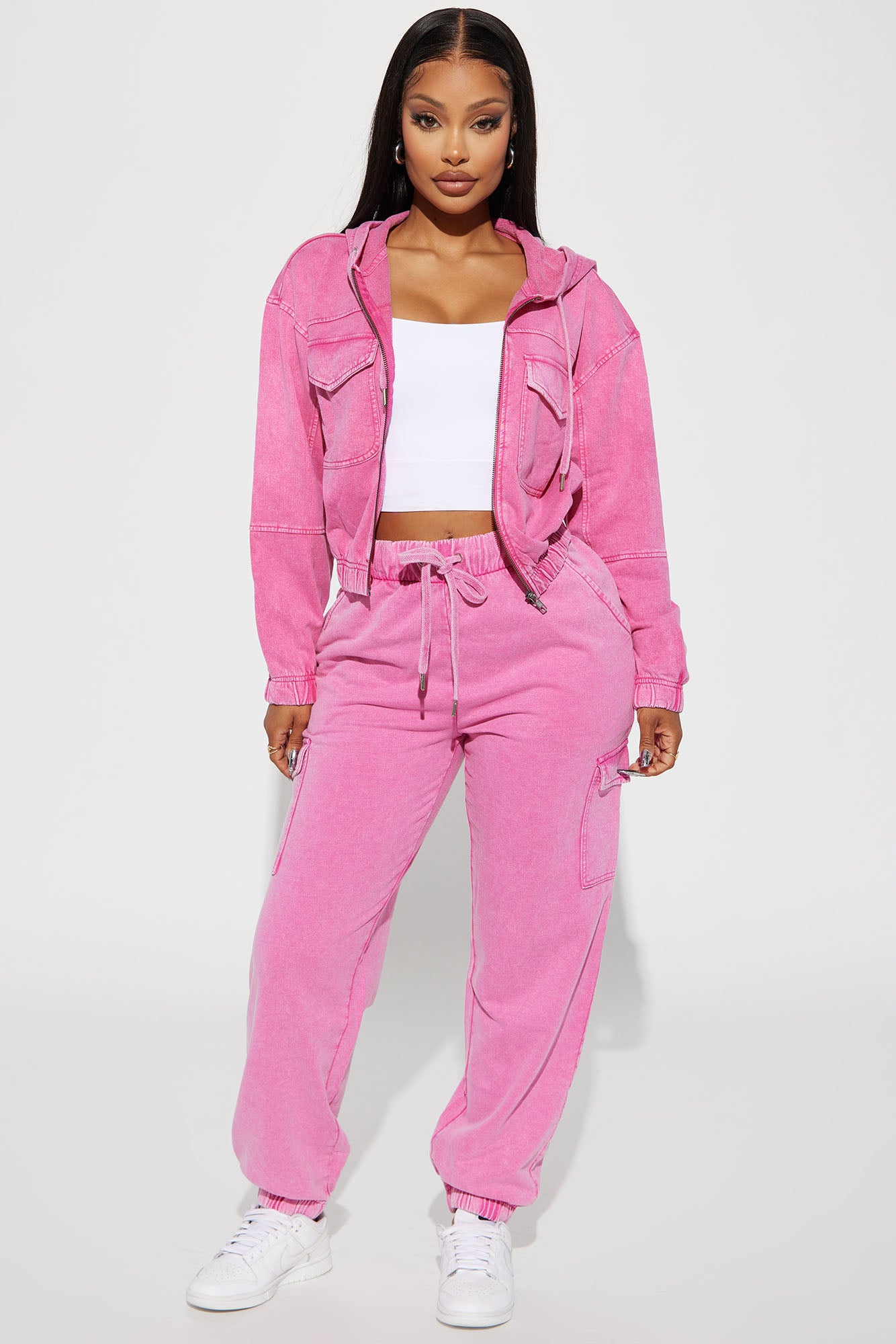 Fiona Fleece Lounge Jacket - Fuchsia
