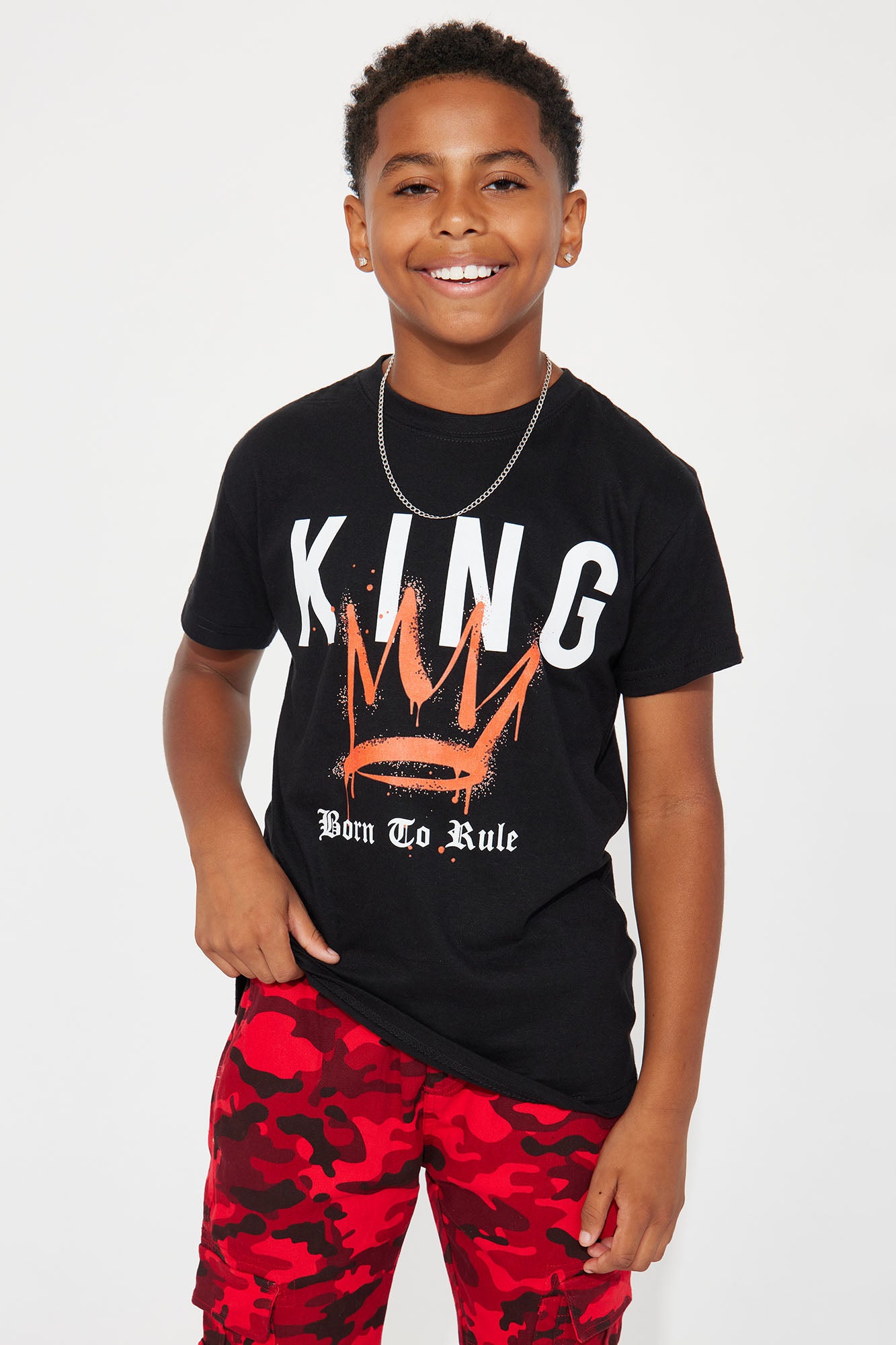 Mini King Born To Ride T-Shirt - Black