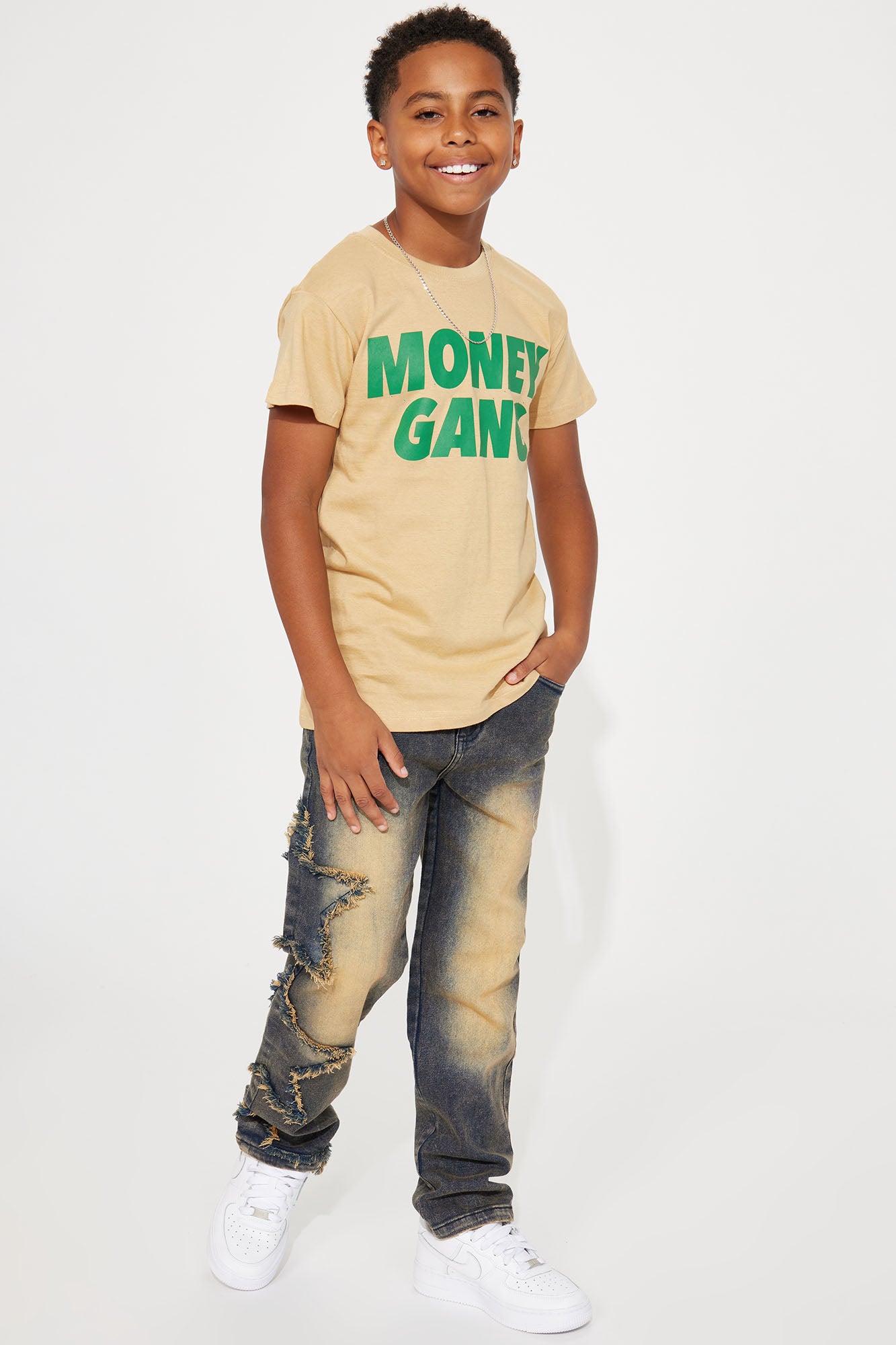 Mini Money Gang T-Shirt - Sand