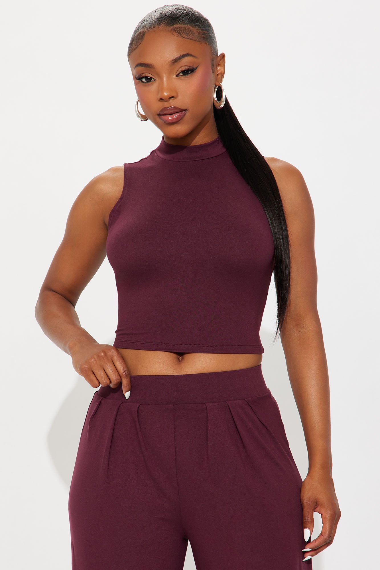 Endless Moment Pant Set - Eggplant