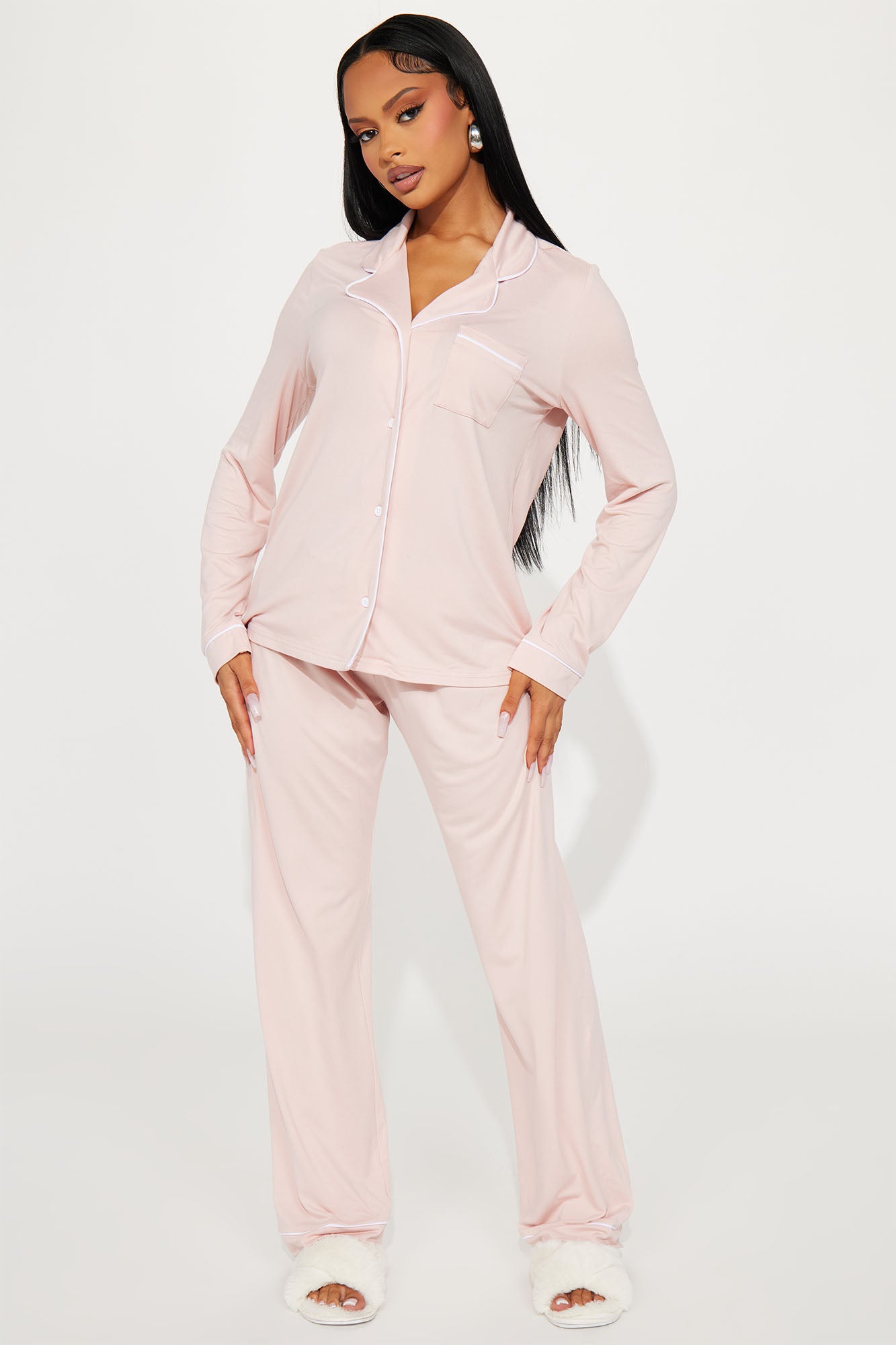 Relax With Me PJ Pant Set - Pink