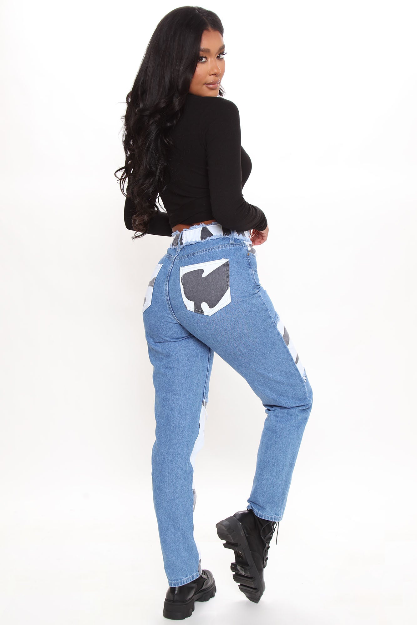 Perfect Timing Crop Top - Black