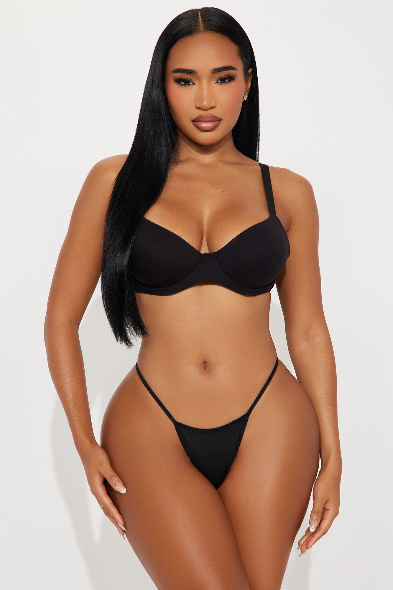 Ethereal Thoughts Gem G String - Black