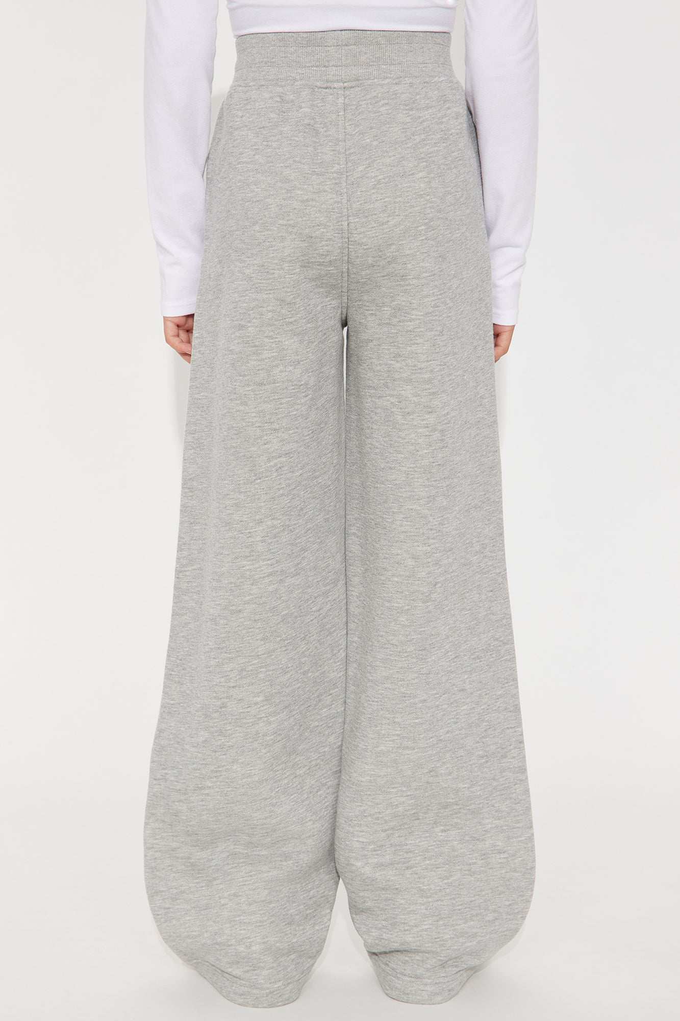 Mini Know Myself Wide Leg Pants - Heather Grey
