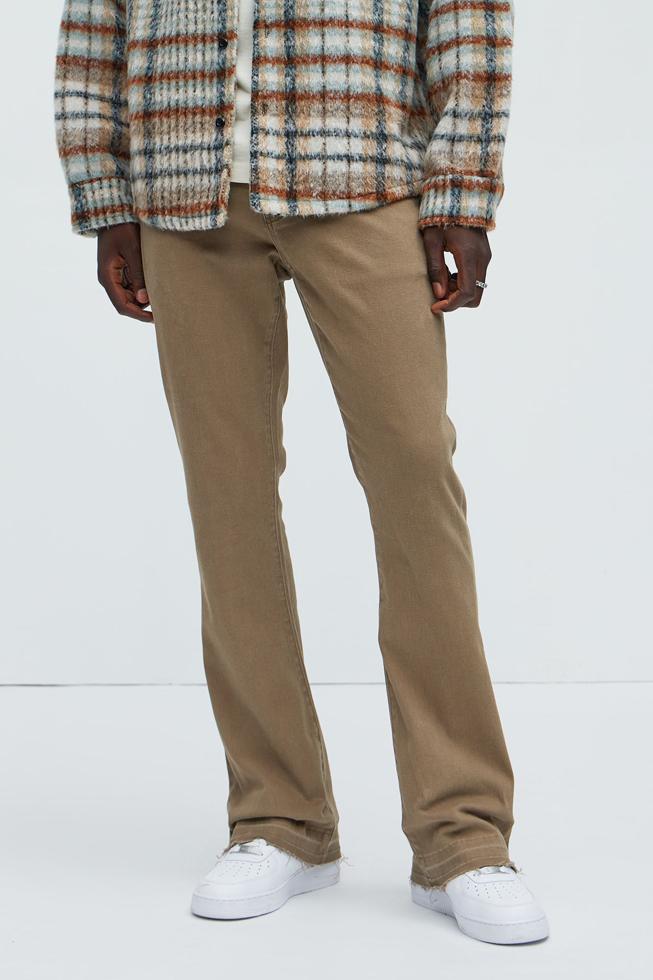 Cornell Slim Flare Jeans - Brown