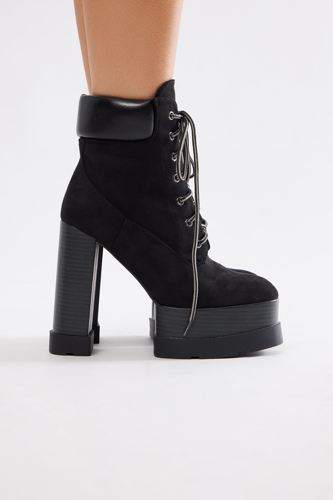 Cameron Platform Booties - Black