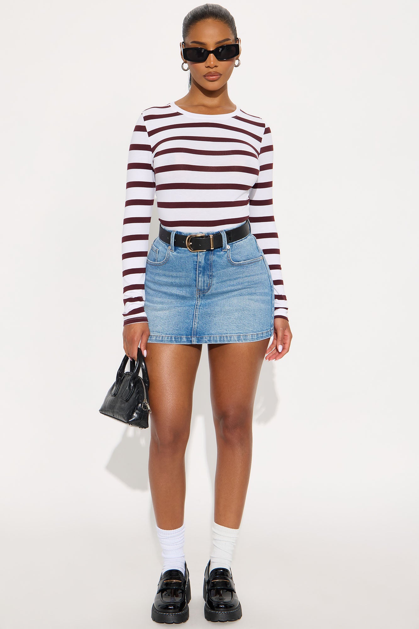 Harper Denim Mini Skirt - Medium Wash