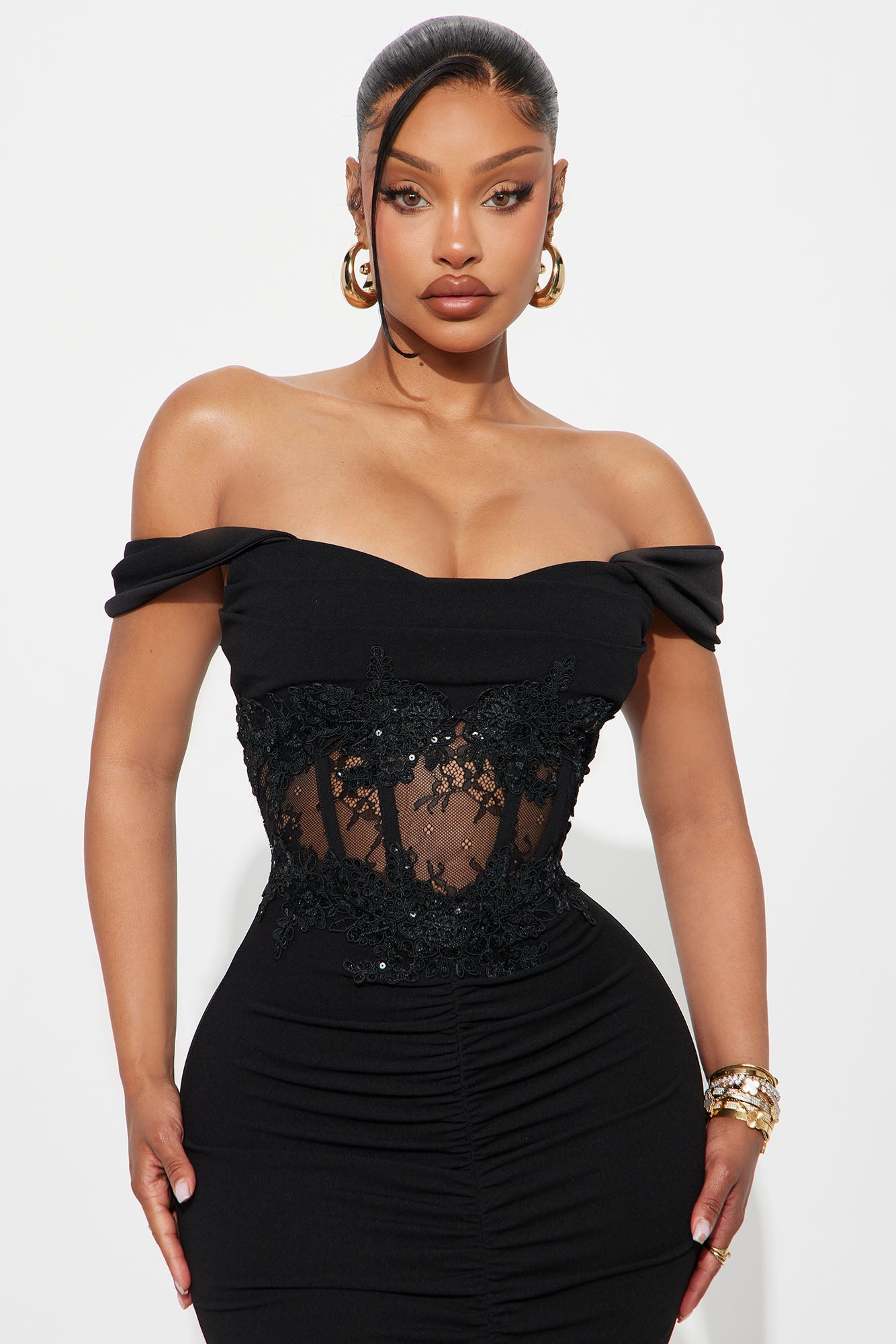 Ethereal Elegance Gown - Black