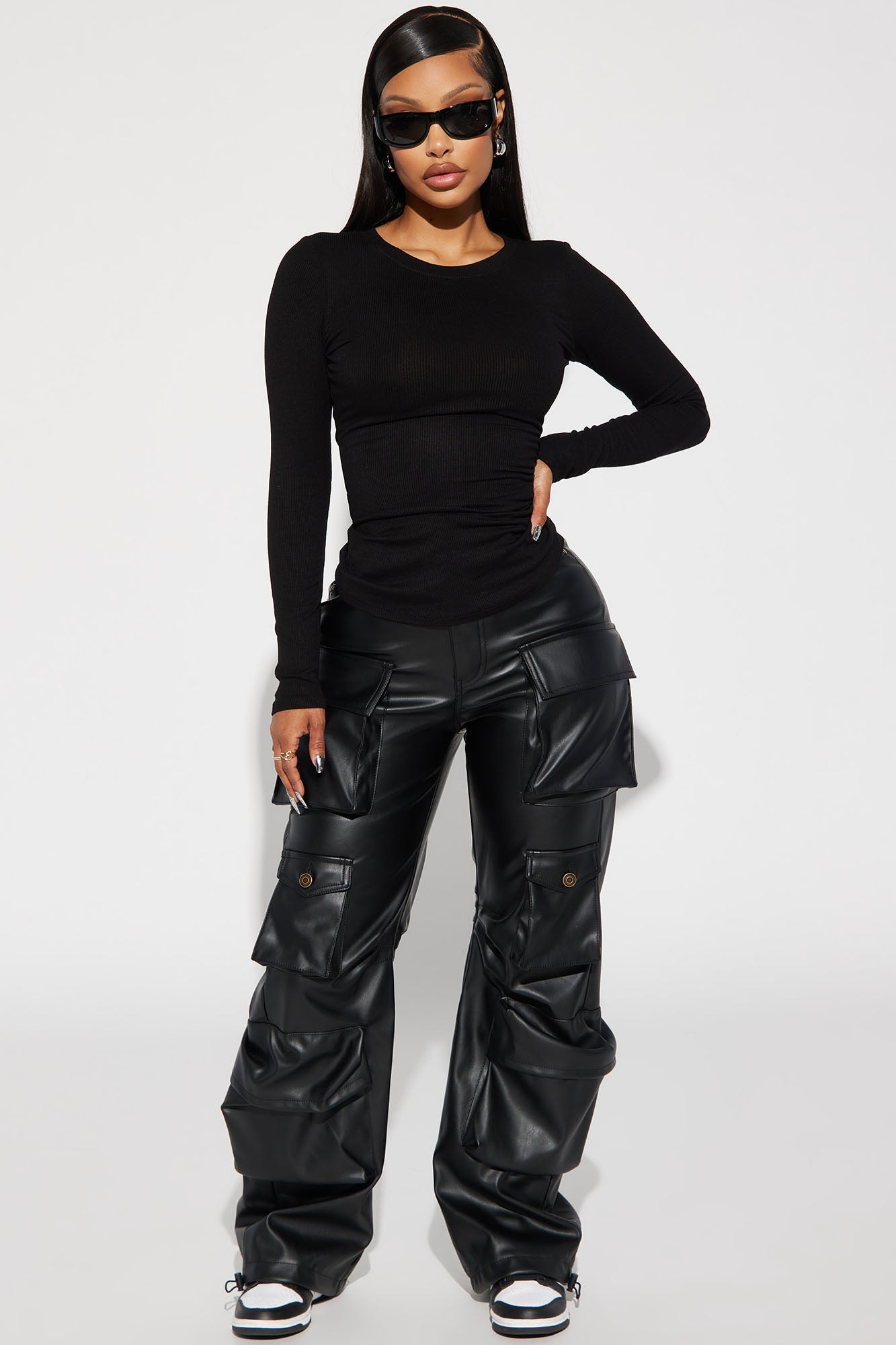 Jesse Ribbed Top - Black