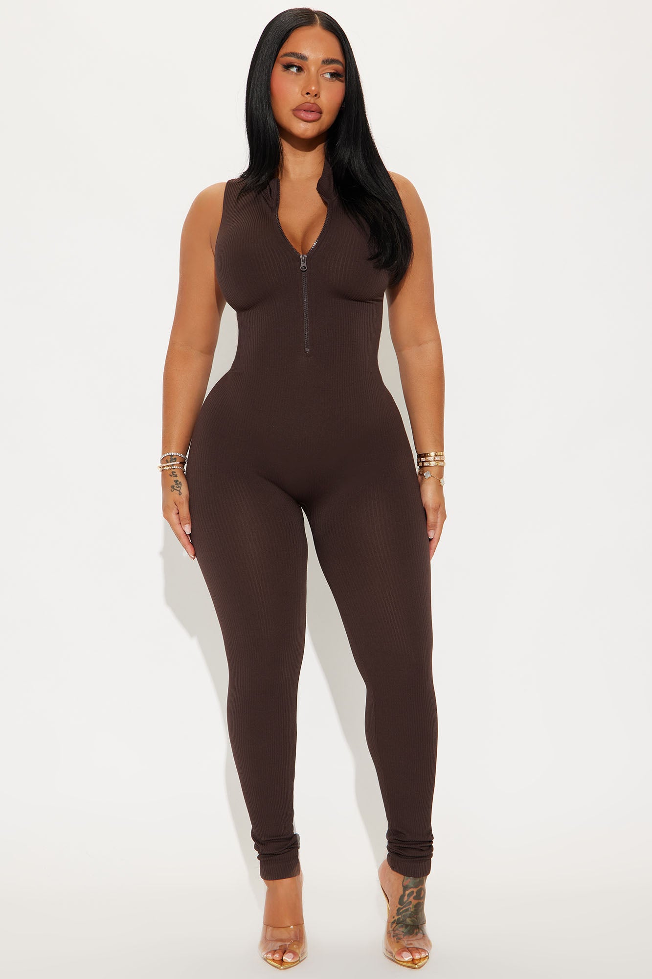 Johanna Seamless Jumpsuit - Brown