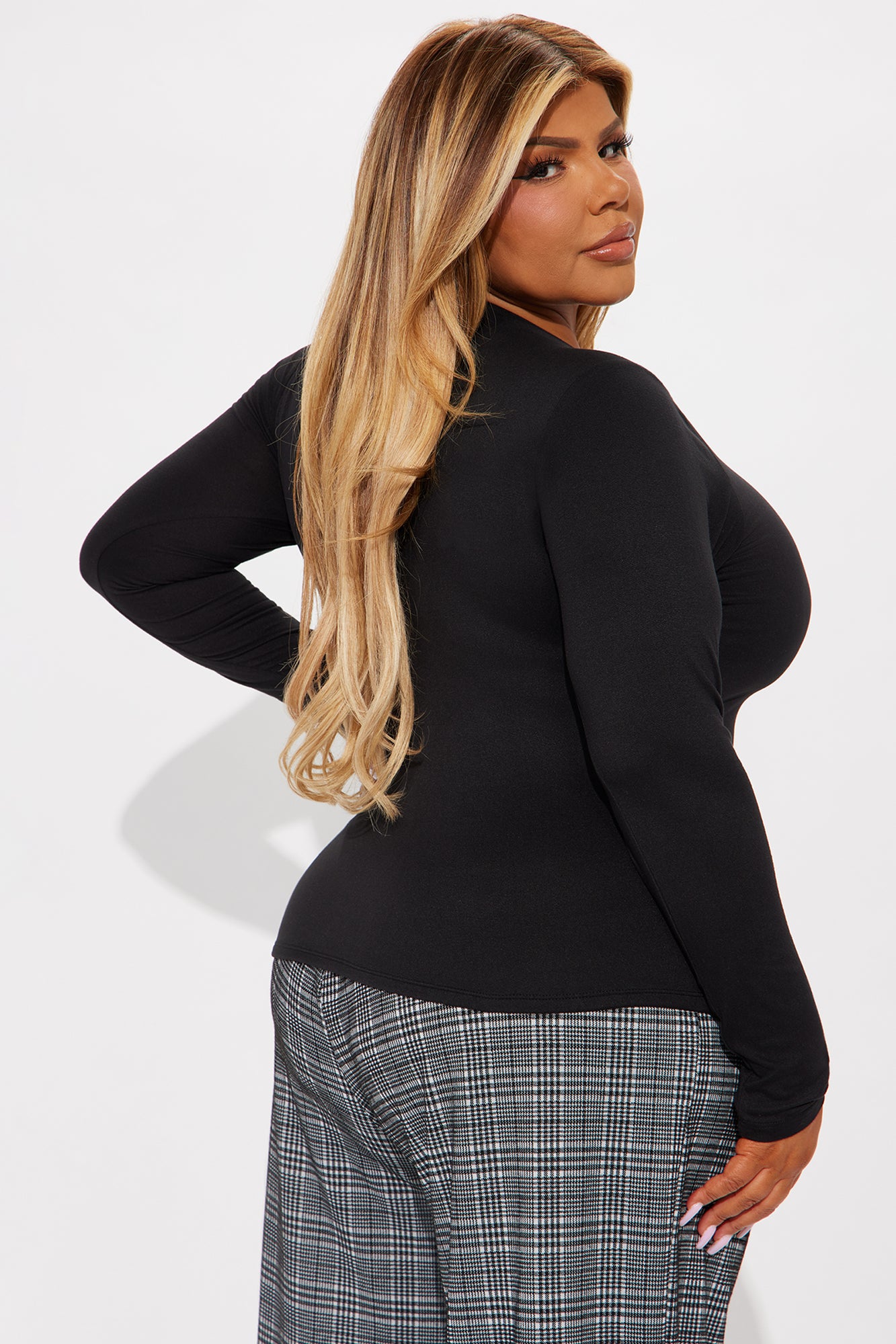 Alissa Double Lined Top - Black