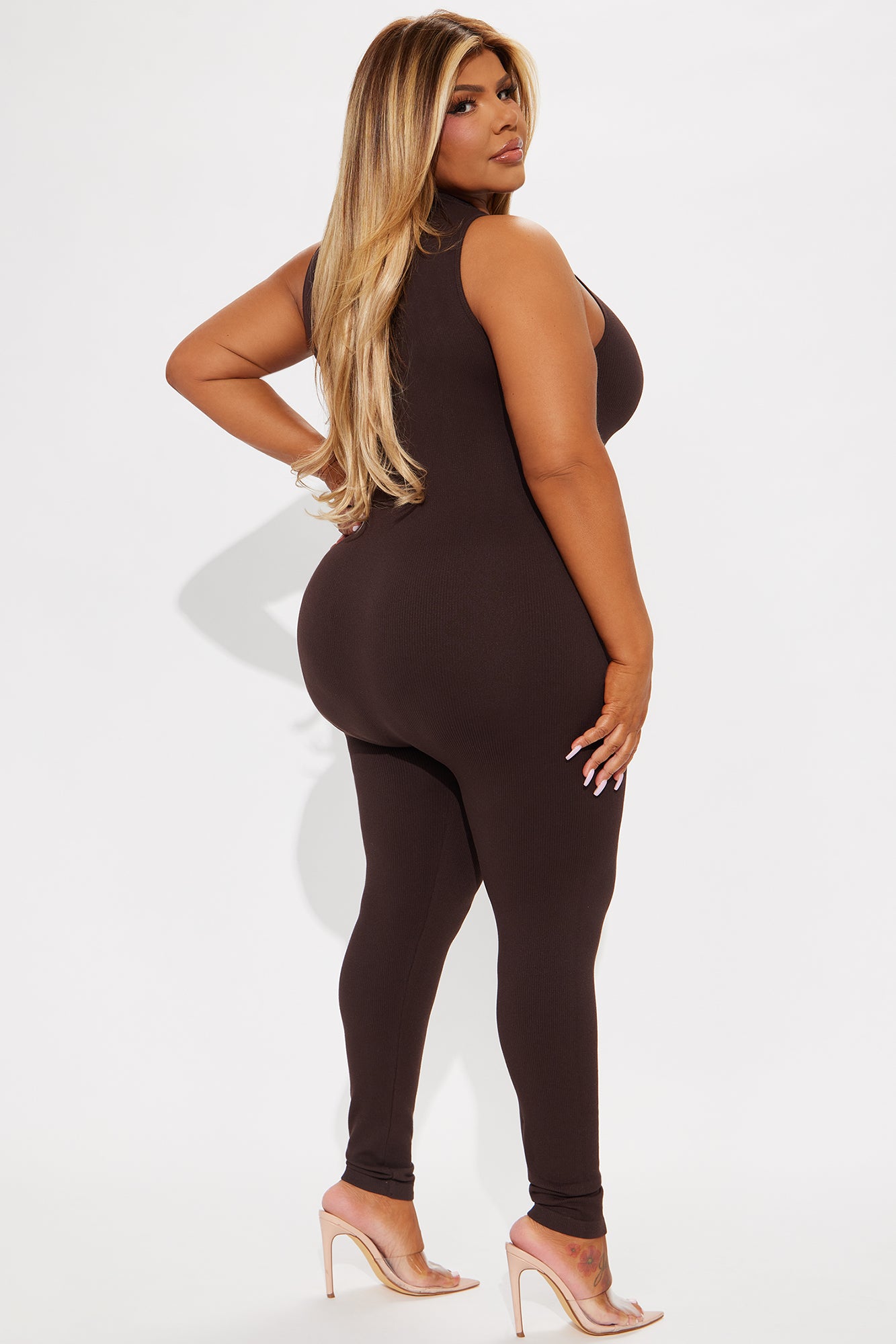 Johanna Seamless Jumpsuit - Brown