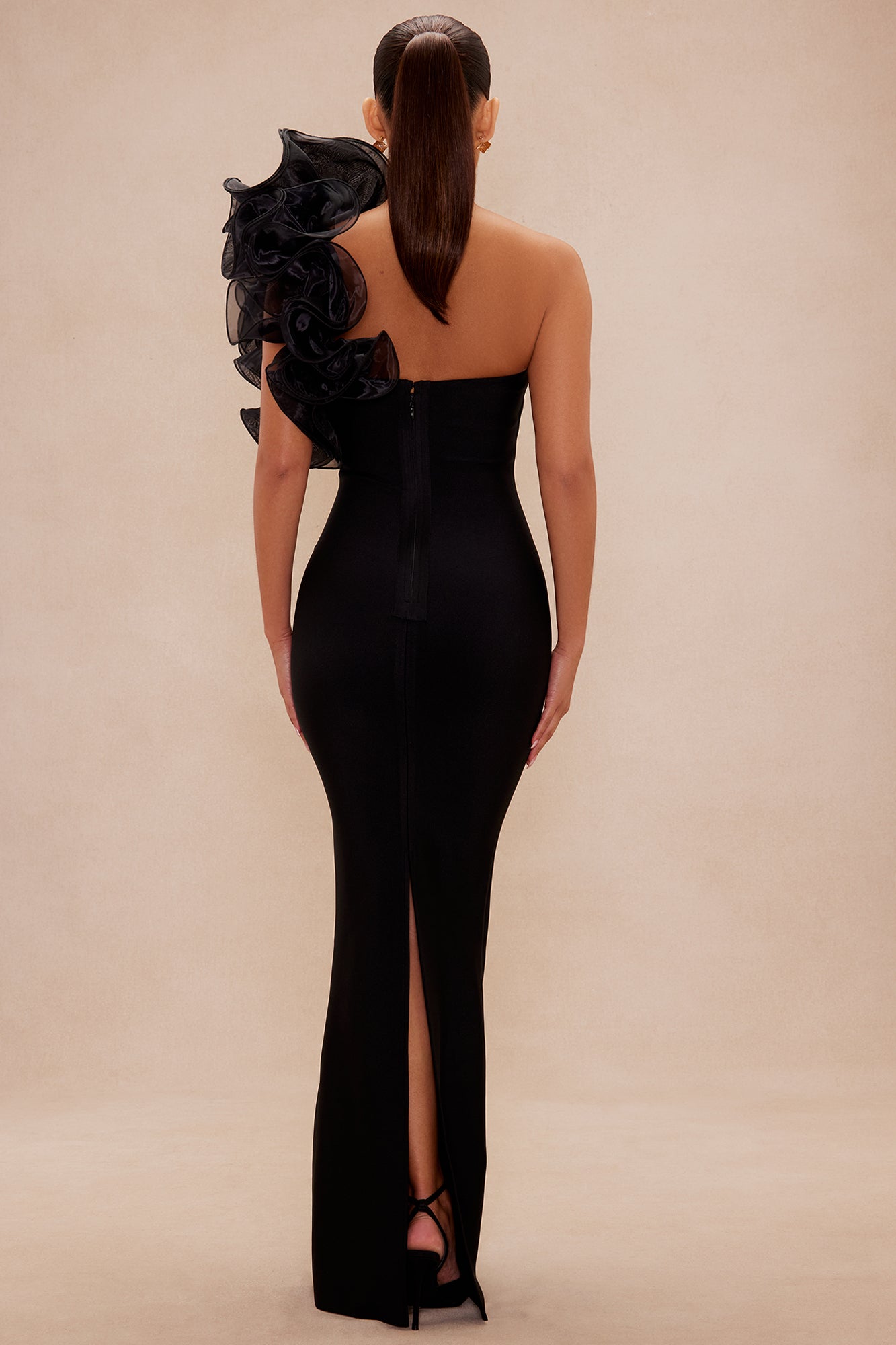 Daniella Bandage Maxi Dress - Black