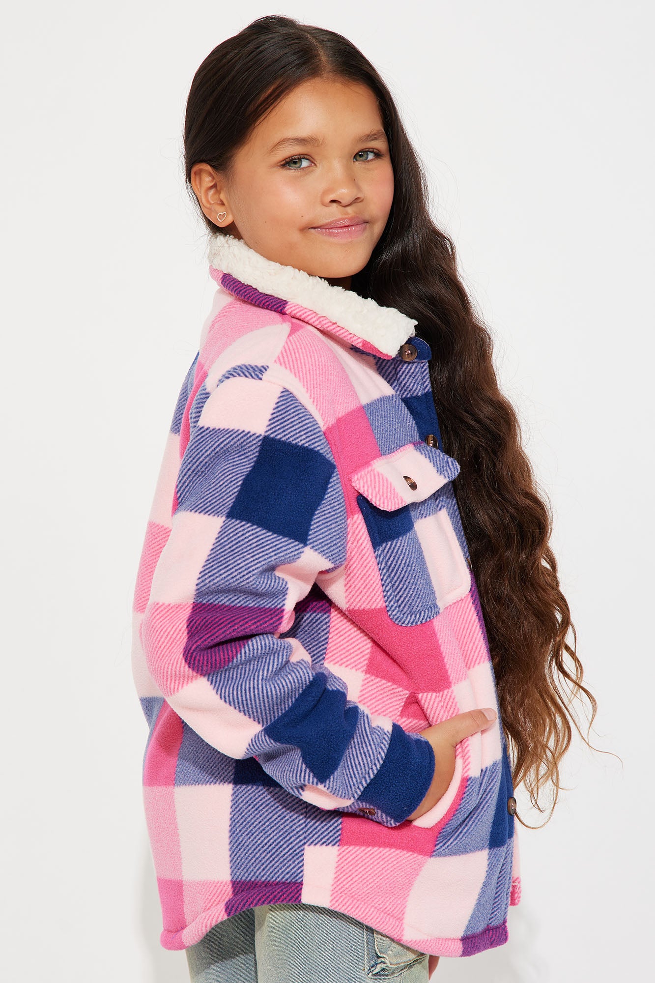 Mini Let's Talk About It Shacket - Pink
