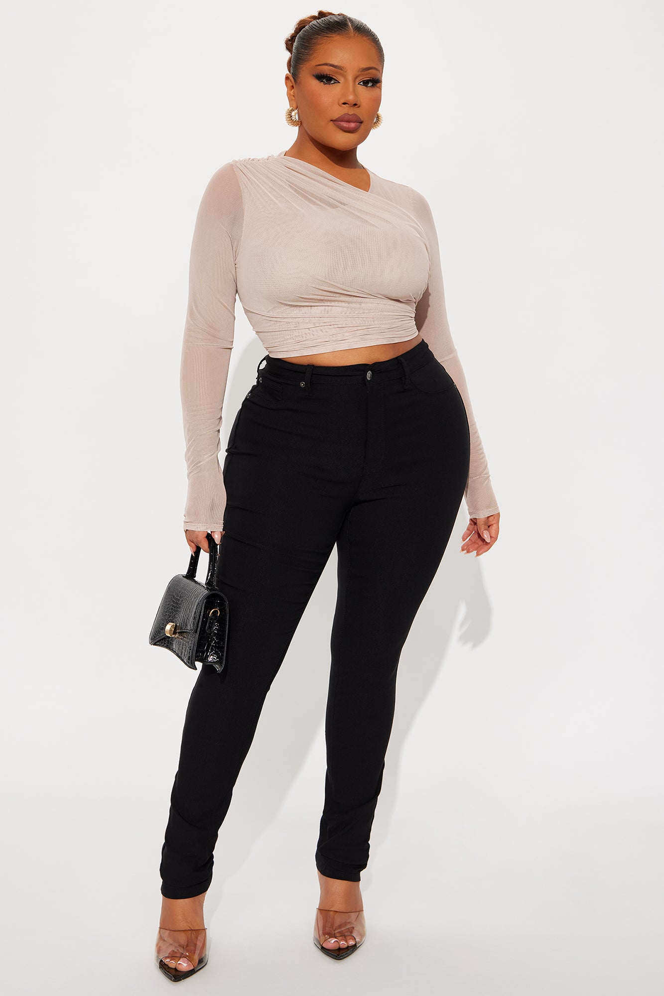 Tall Hyperstretch Skinny Pants - Black