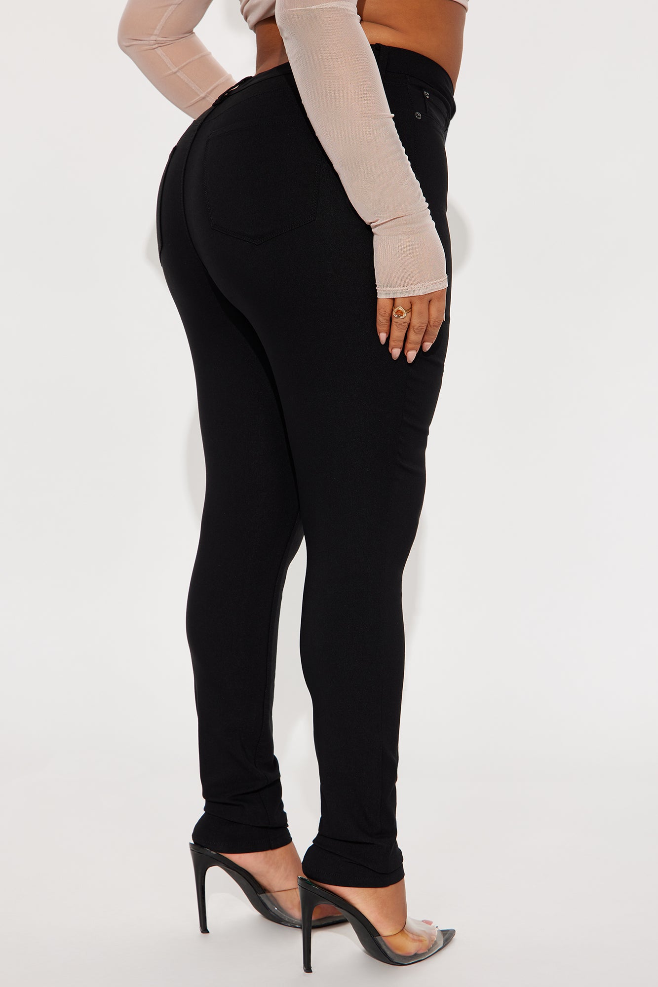 Tall Hyperstretch Skinny Pants - Black