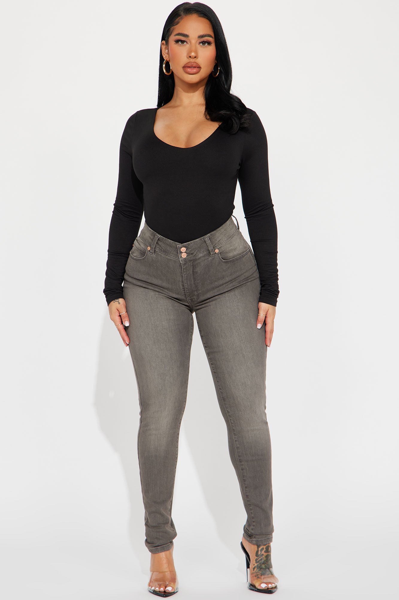Myra Double Lined Bodysuit - Black
