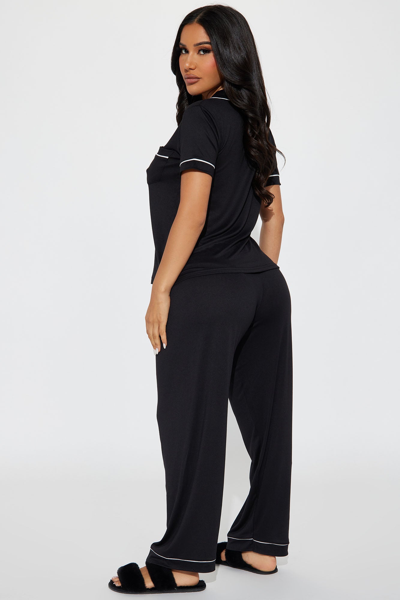Hit Snooze PJ Pant Set - Black