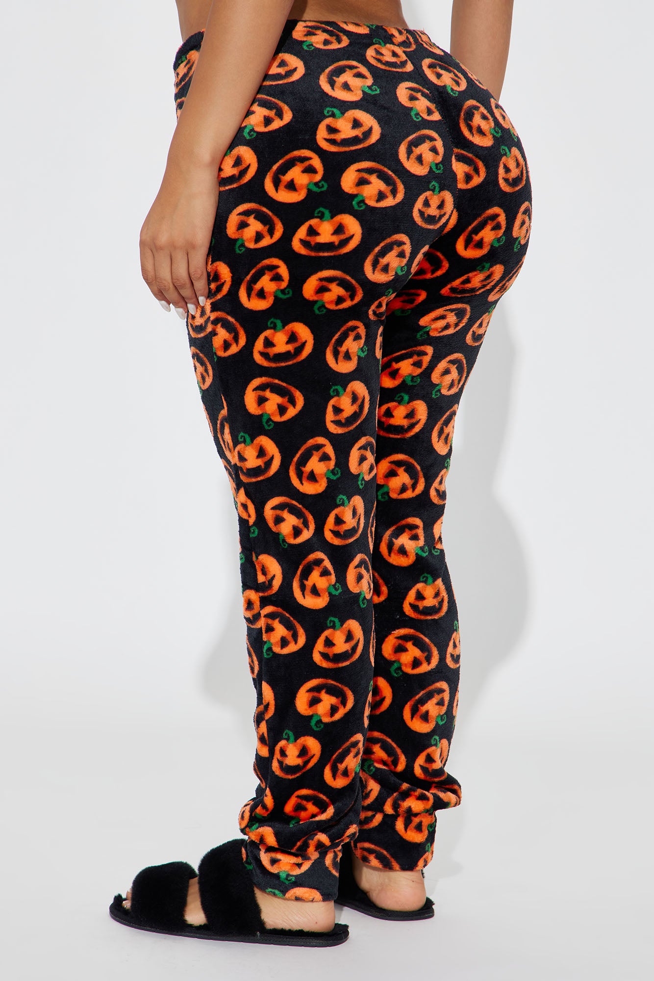 Pumpkin Patch Cuddles PJ Joggers - Black/Orange