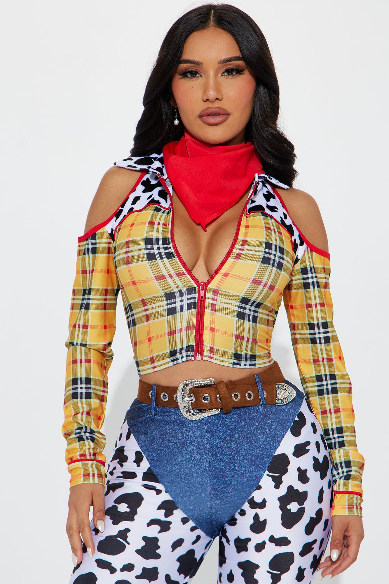 New Sheriff In Town Pant 4 Piece Costume Set - Yellow/combo