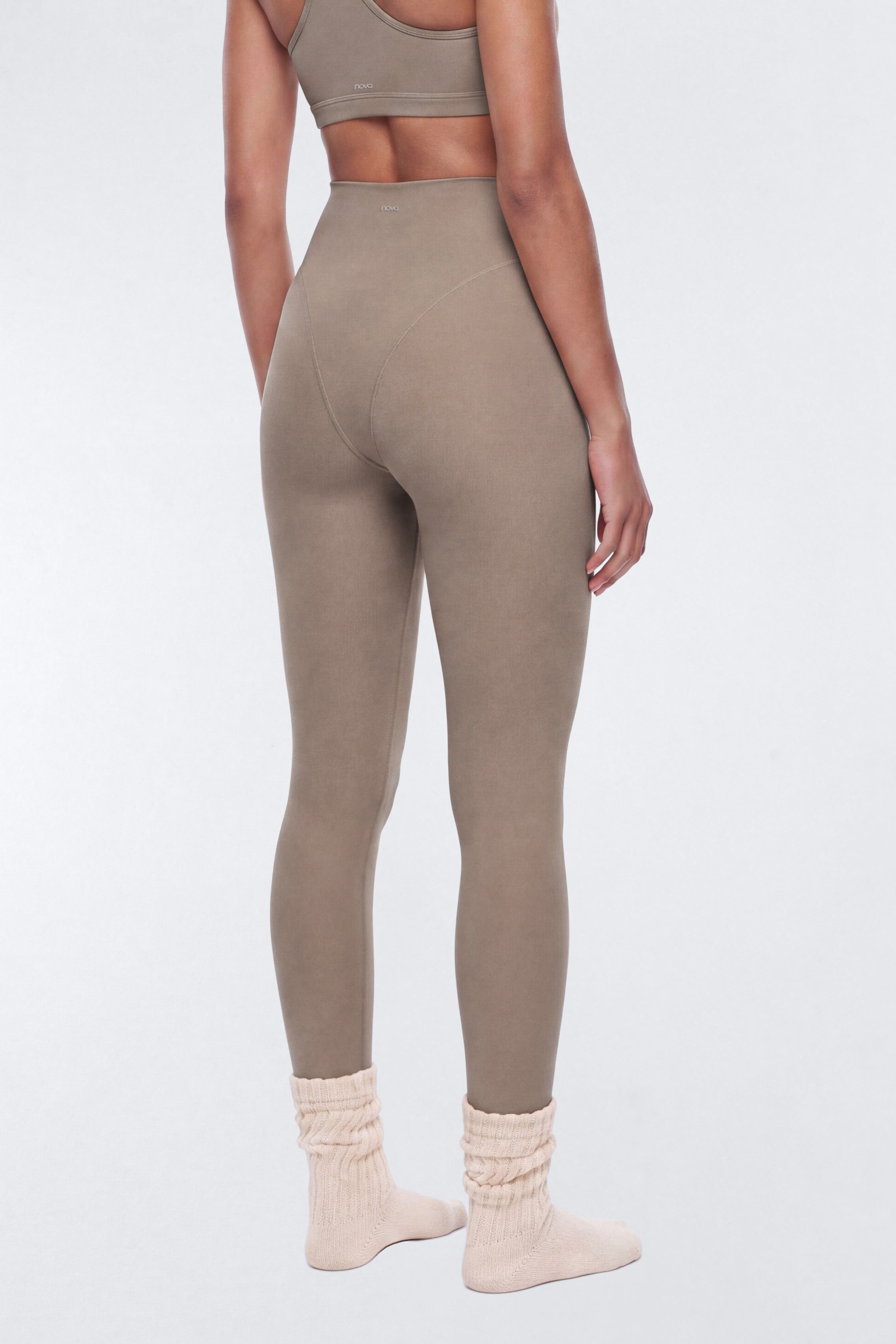 ProStretch™ 28″ V Front Skinny Legging - Taupe