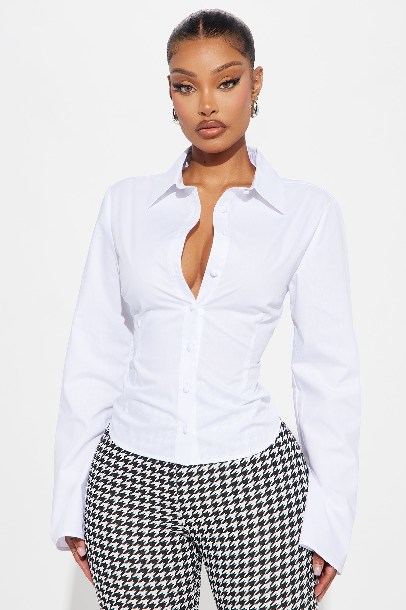 Morgan Poplin Shirt - White