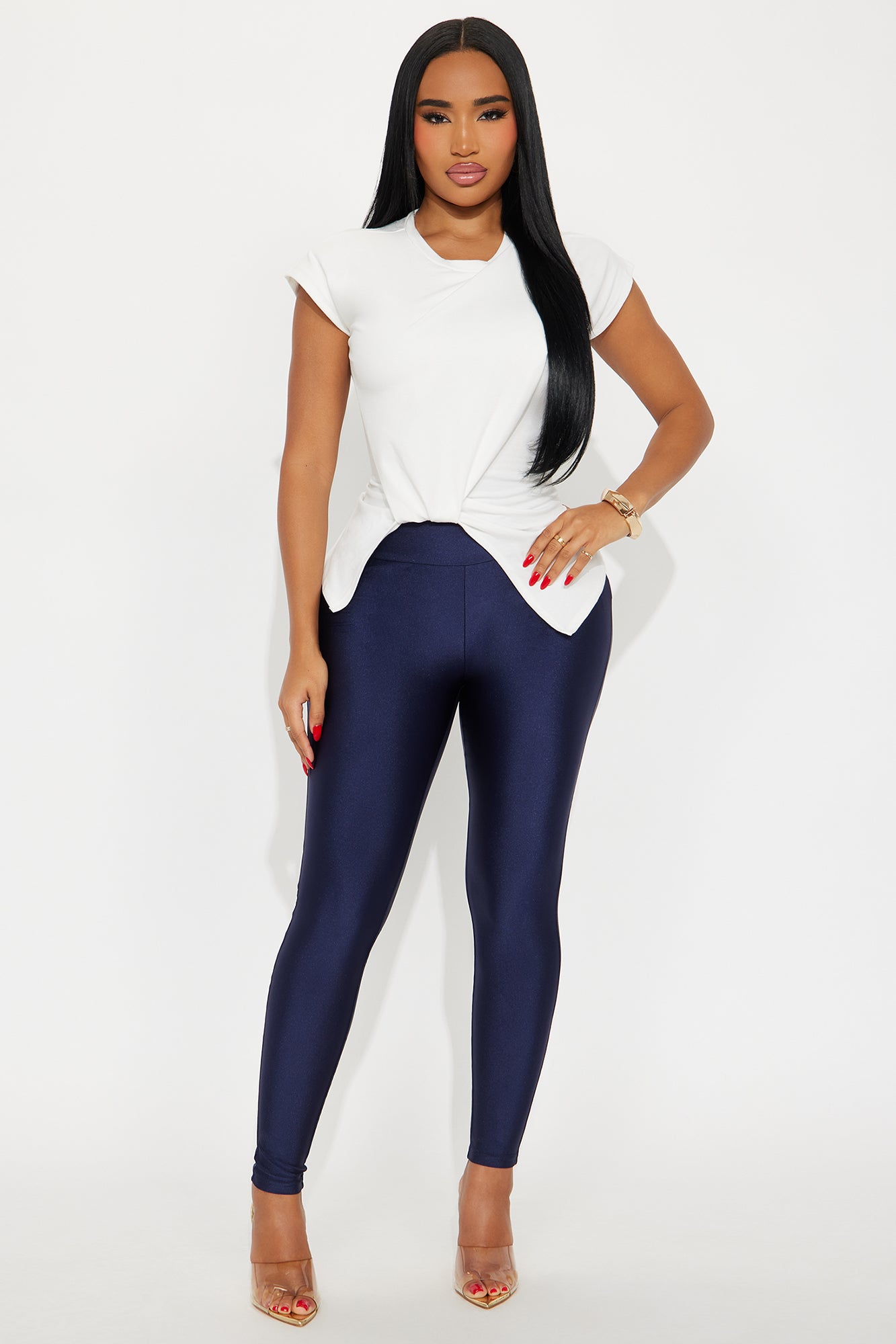 Brianne High Rise Leggings - Navy
