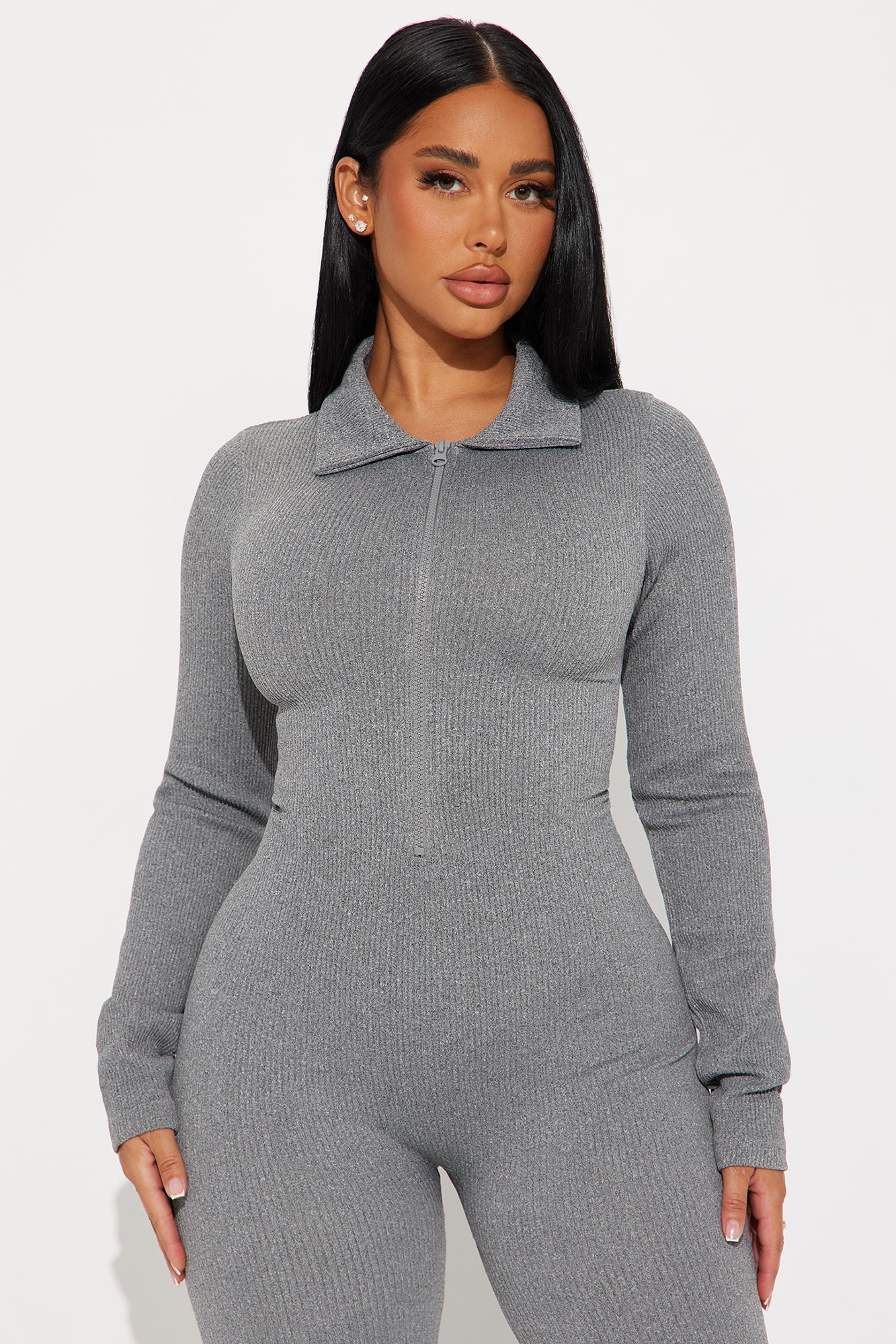 Emaline Seamless Jumpsuit - Charcoal