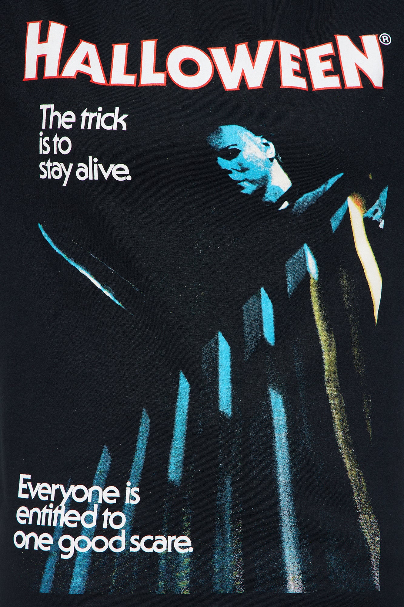 Halloween Michael Myers Long Sleeve Tee - Black