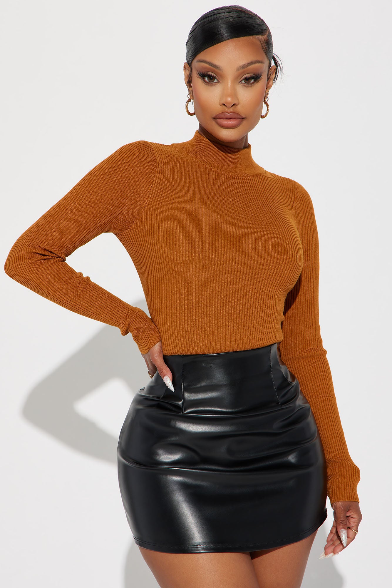 Day In Pasadena Sweater - Rust