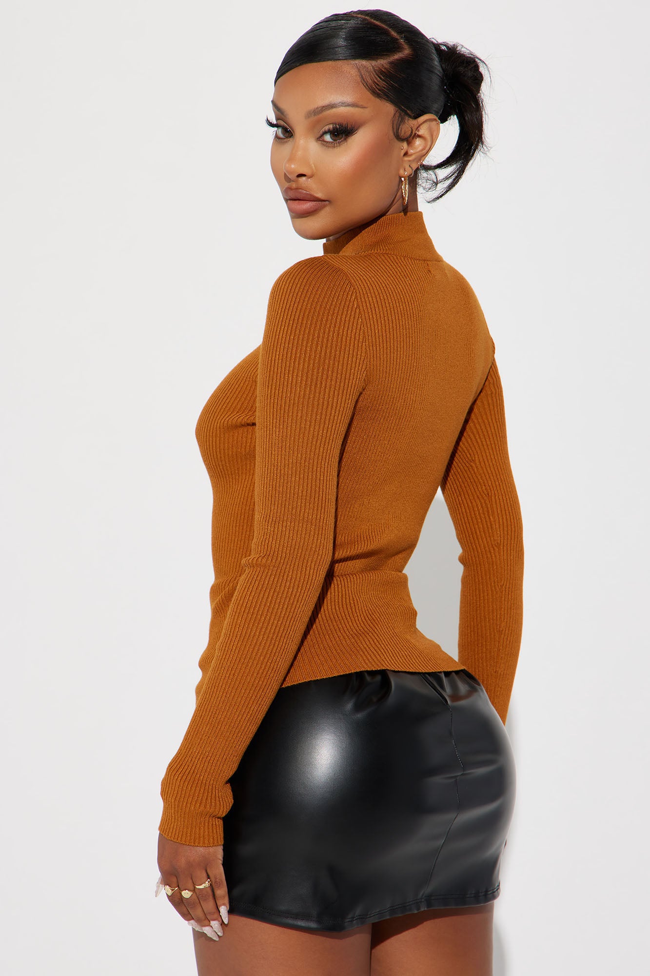 Day In Pasadena Sweater - Rust